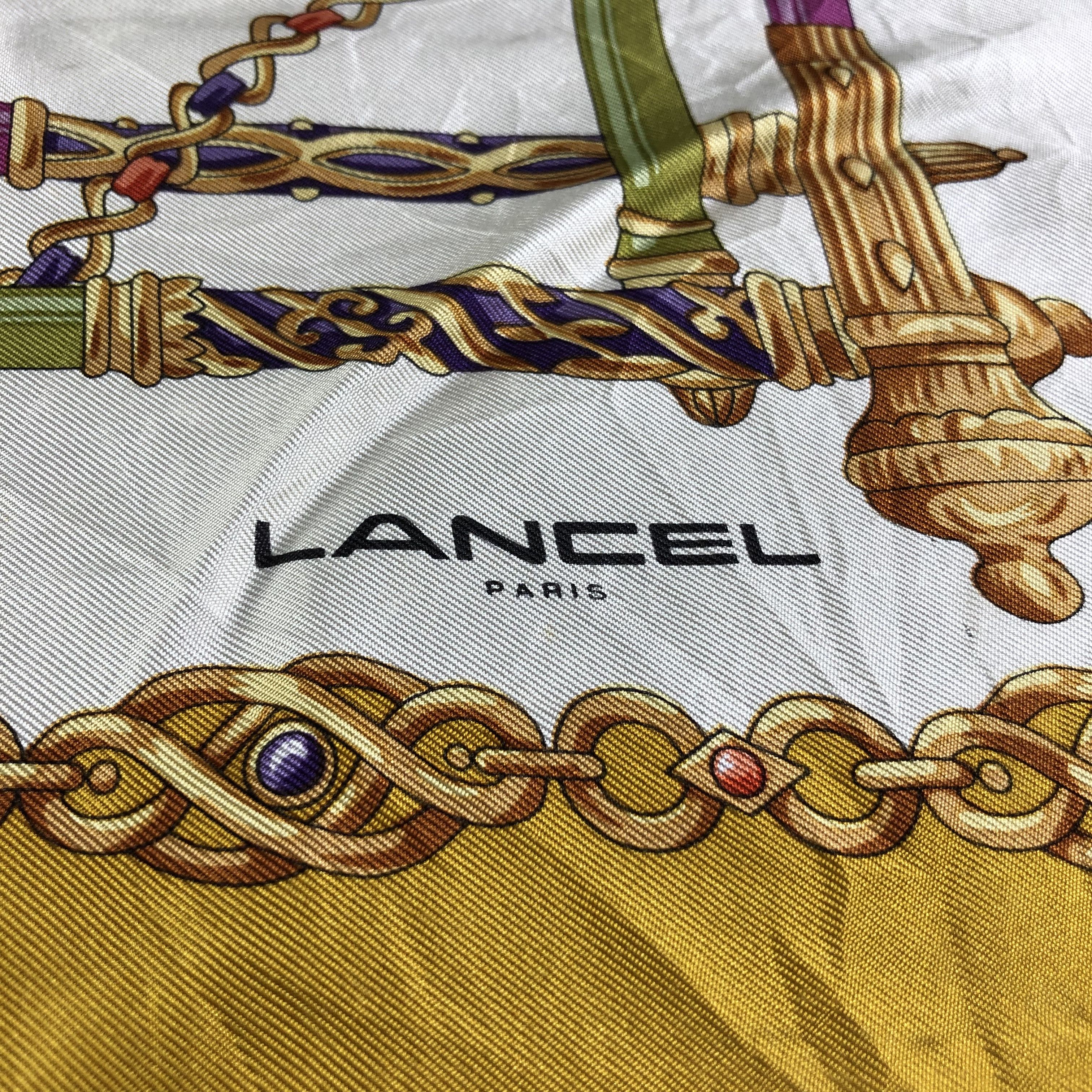 Lancel Vintage Lancel Baroque Silk Scarf M422 Size ONE SIZE - 3 Thumbnail