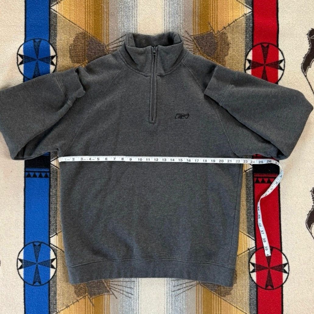 Reebok VINTAGE Reebok Sweatshirt 1/4 Zip Pullover Size L Dark Gray Men Measurements 90s Size US L / EU 52-54 / 3 - 5 Thumbnail