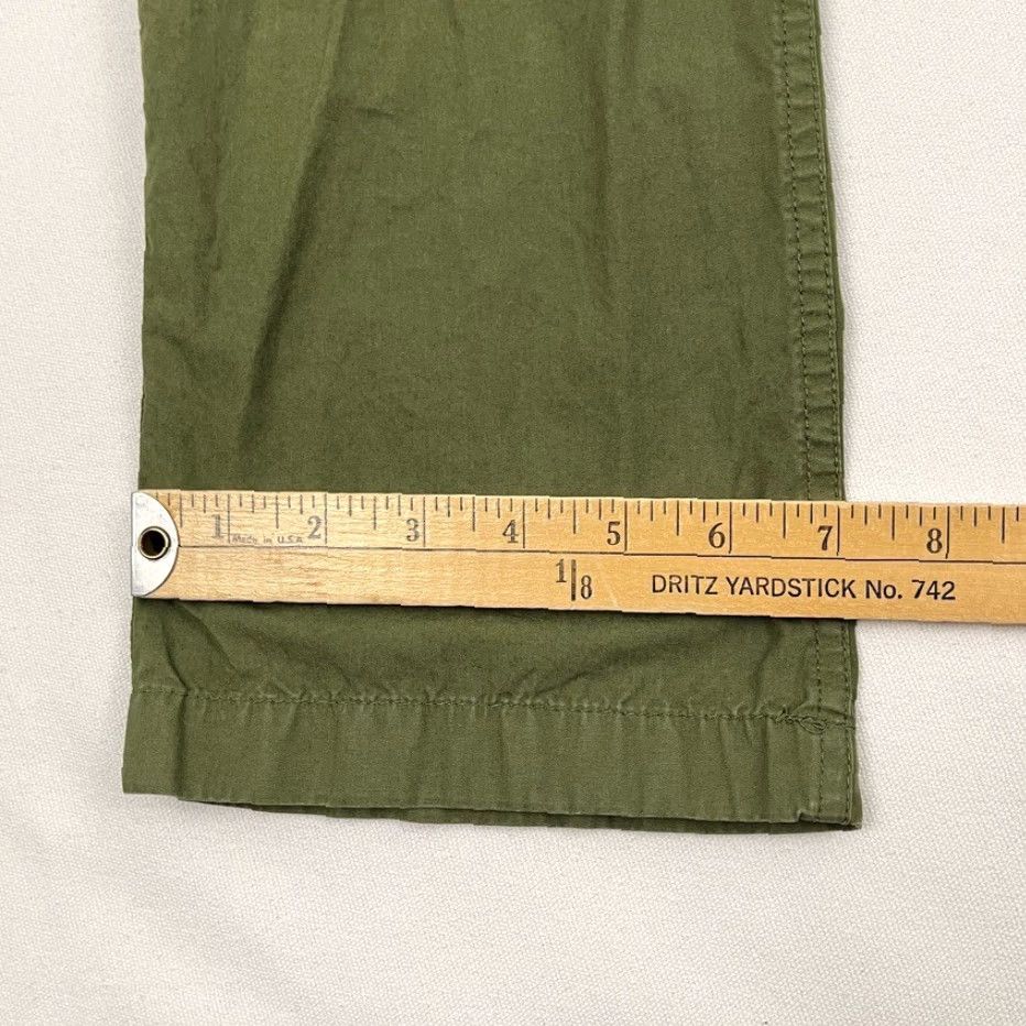 J.Crew J Crew Cargo Pants Mens 32 x 33 Slim Garment Dyed Green Military Utility A1402 Pants Size US 32 / EU 48 - 7 Thumbnail