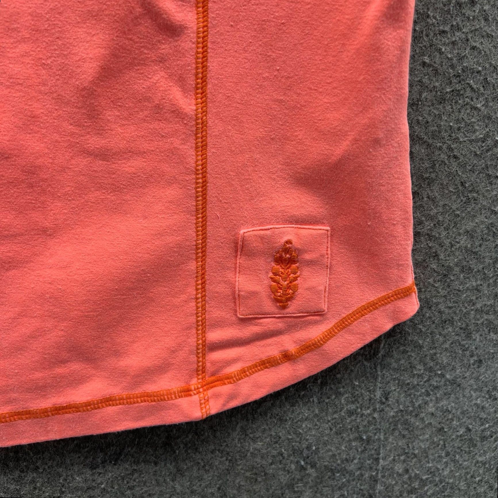 Free People Free People Tank Top Womens L Orange Scoop Neck Stretch Athletic Yoga Shirt Size L / US 10 / IT 46 - 7 Thumbnail