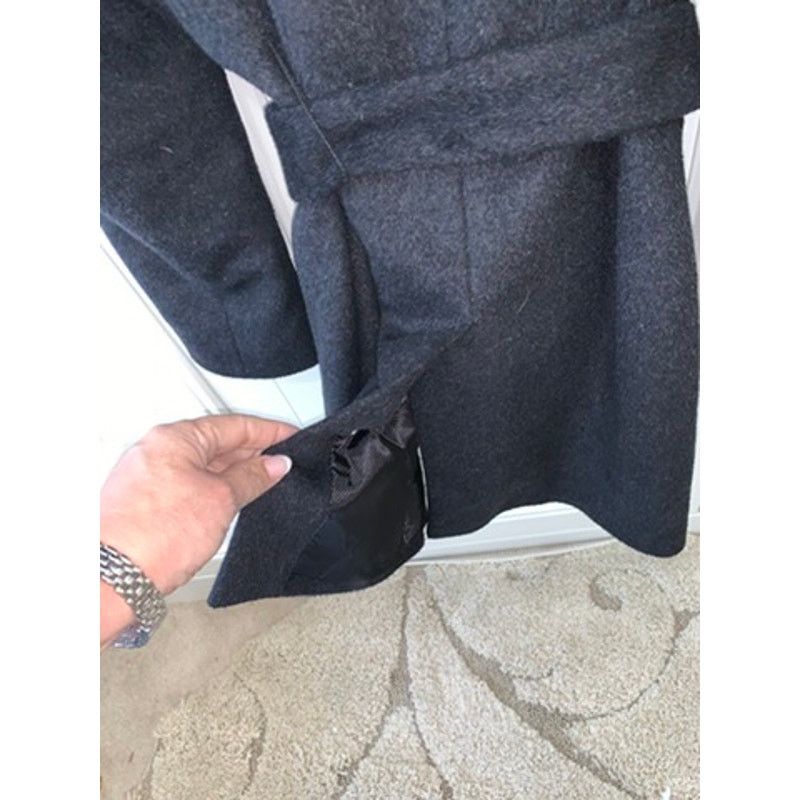 Calvin Klein Calvin Klein Women's Black Wool Blend Wrap Coat XL Size XL / US 12-14 / IT 48-50 - 7 Thumbnail