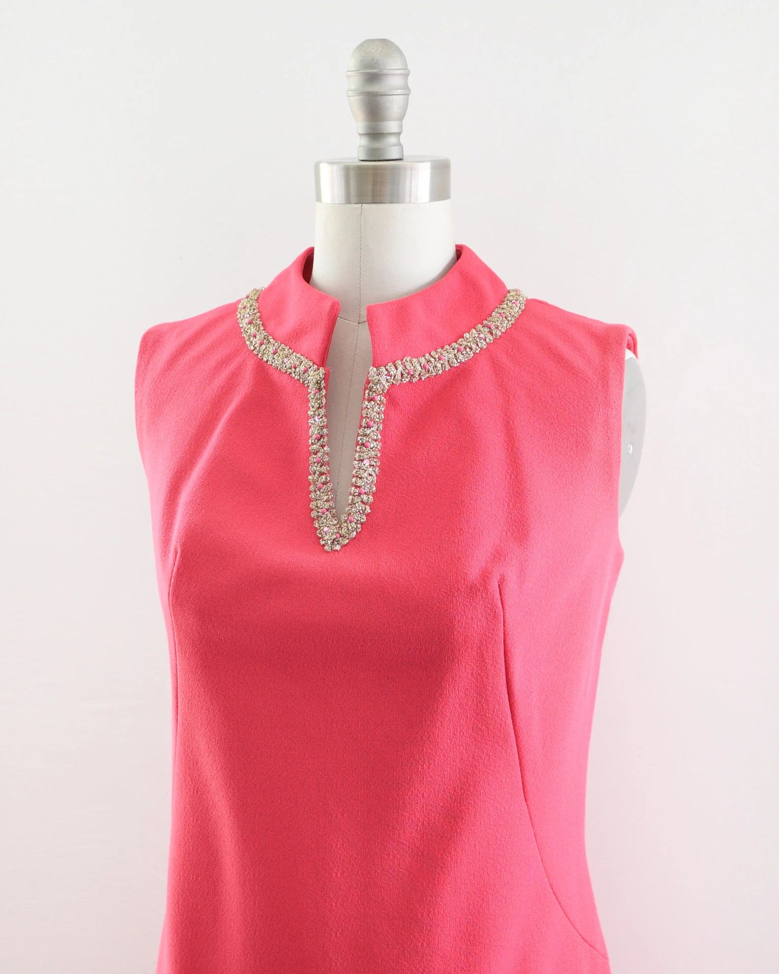 Other Vintage 1960s Fuchsia Pink Scooter Dress Size S / US 4 / IT 40 - 5 Thumbnail