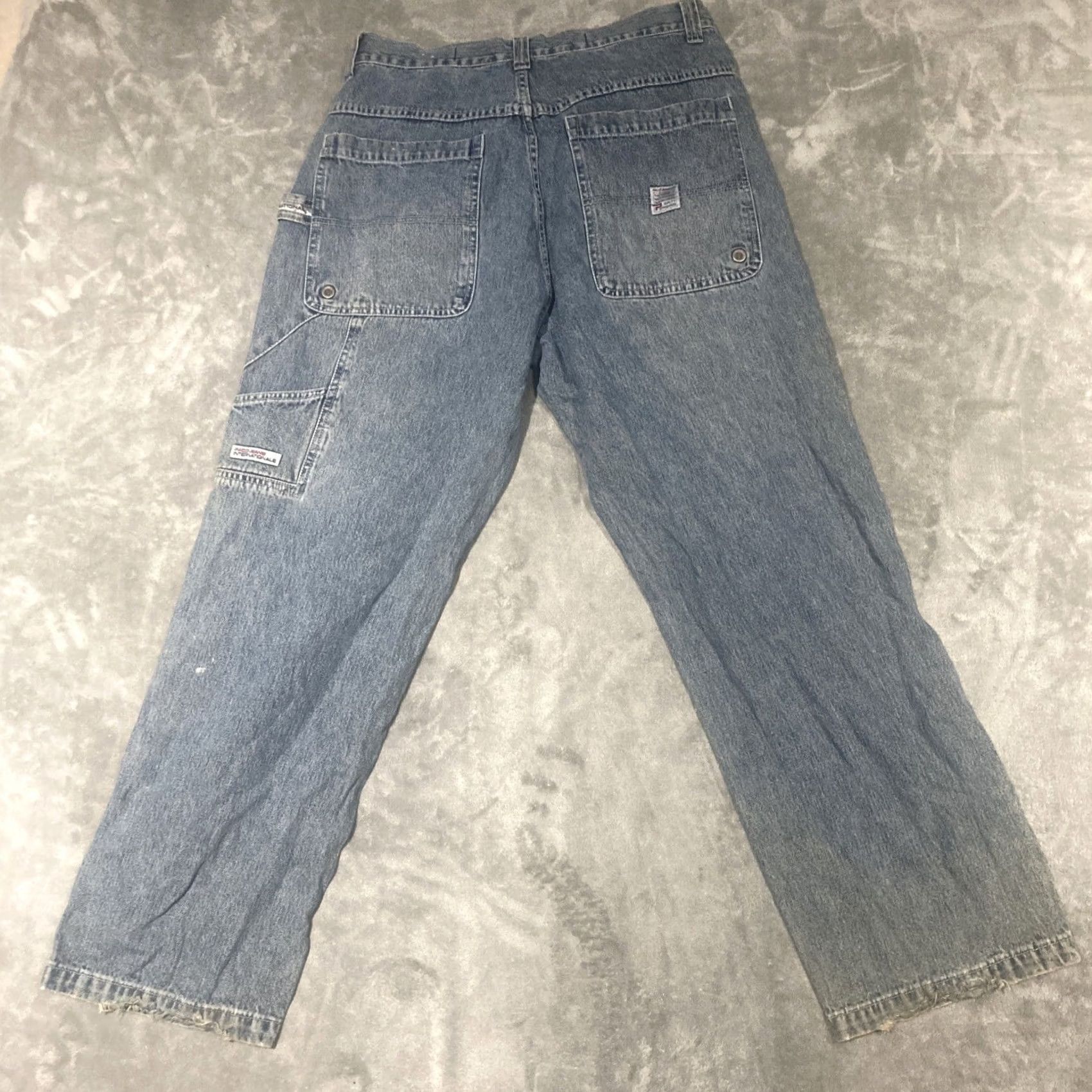 Vintage VINTAGE PACO Jeans Mens 32x30 Denim Distressed Wide-Leg Logo Hip Hop Carpenter Distressed Jeans Mens Regular Blue 30in Inseam WC Size US 32 / EU 48 - 5 Thumbnail