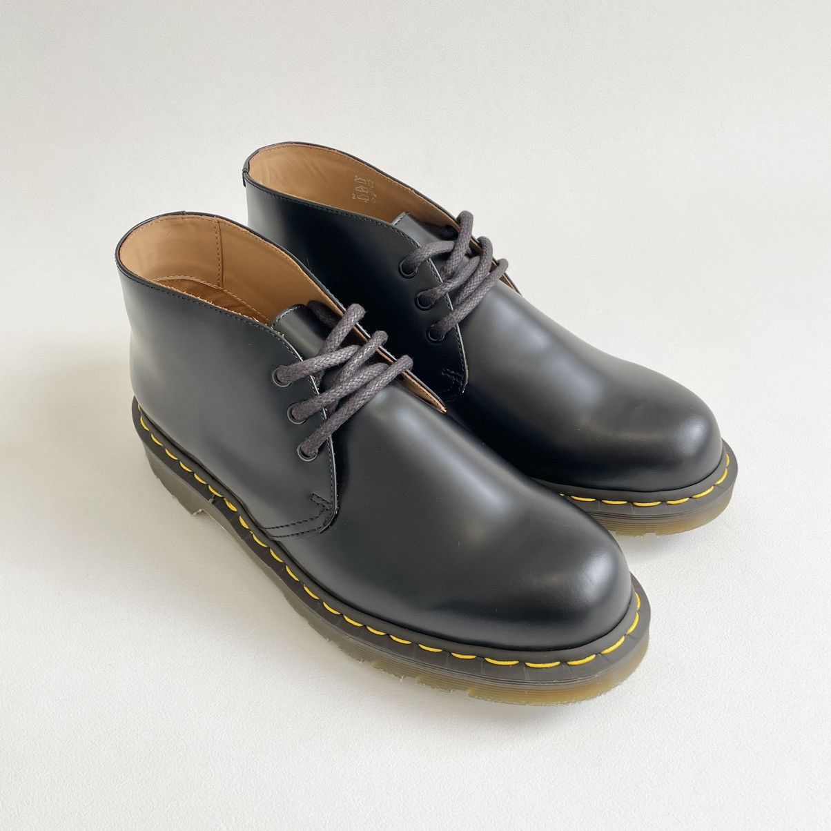 Comme des Garcons × Dr. Martens ‘Roca’ Black Leather Chukka Boots Size US 10 / EU 43 - 2 Thumbnail
