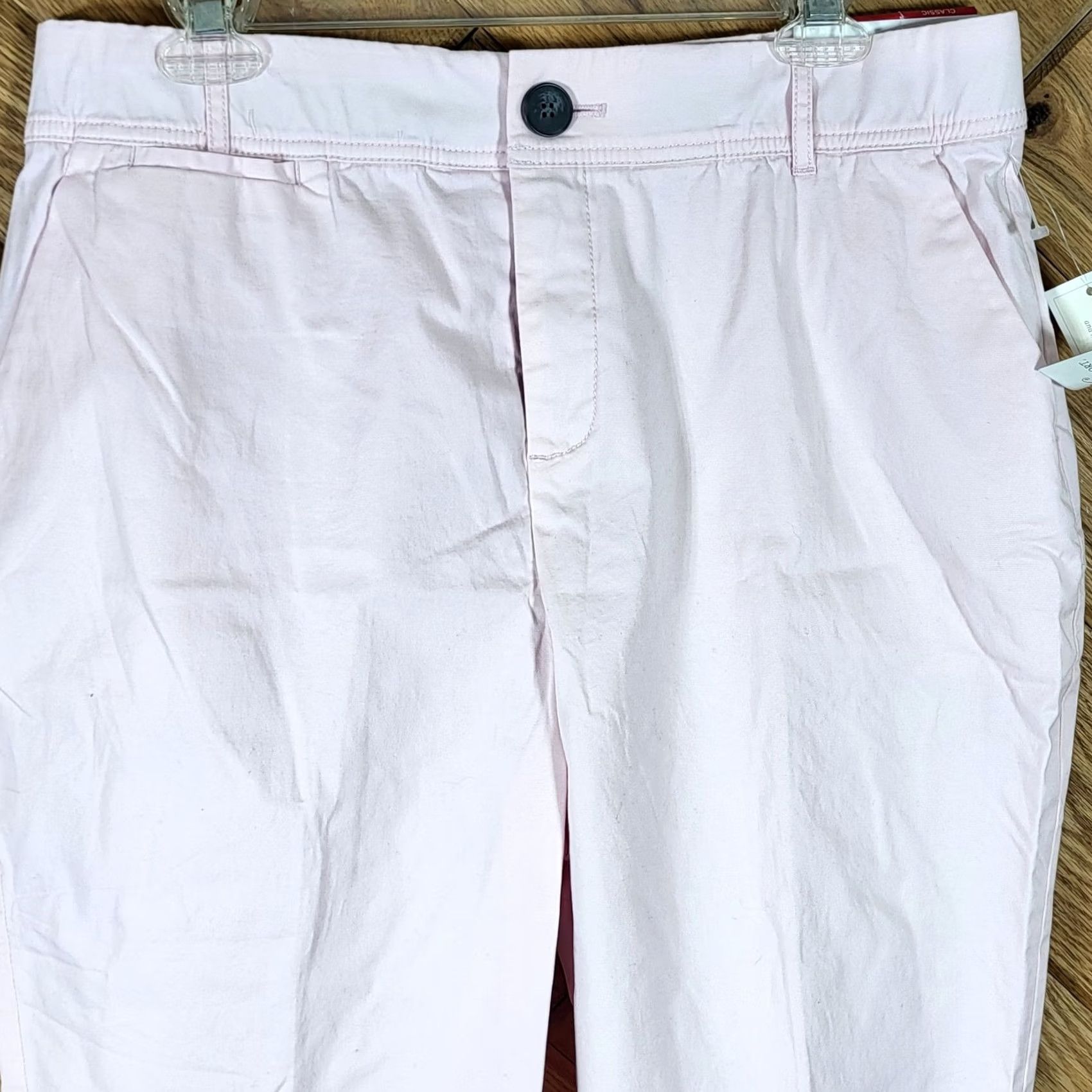 Vintage Christopher Banks Capri Pants Pink 12P Petite Flat Front Cotton Spandex Signature Comfort Women Pants Capri 12P Pink Mens? Size 34" / US 12 / IT 48 - 2 Thumbnail