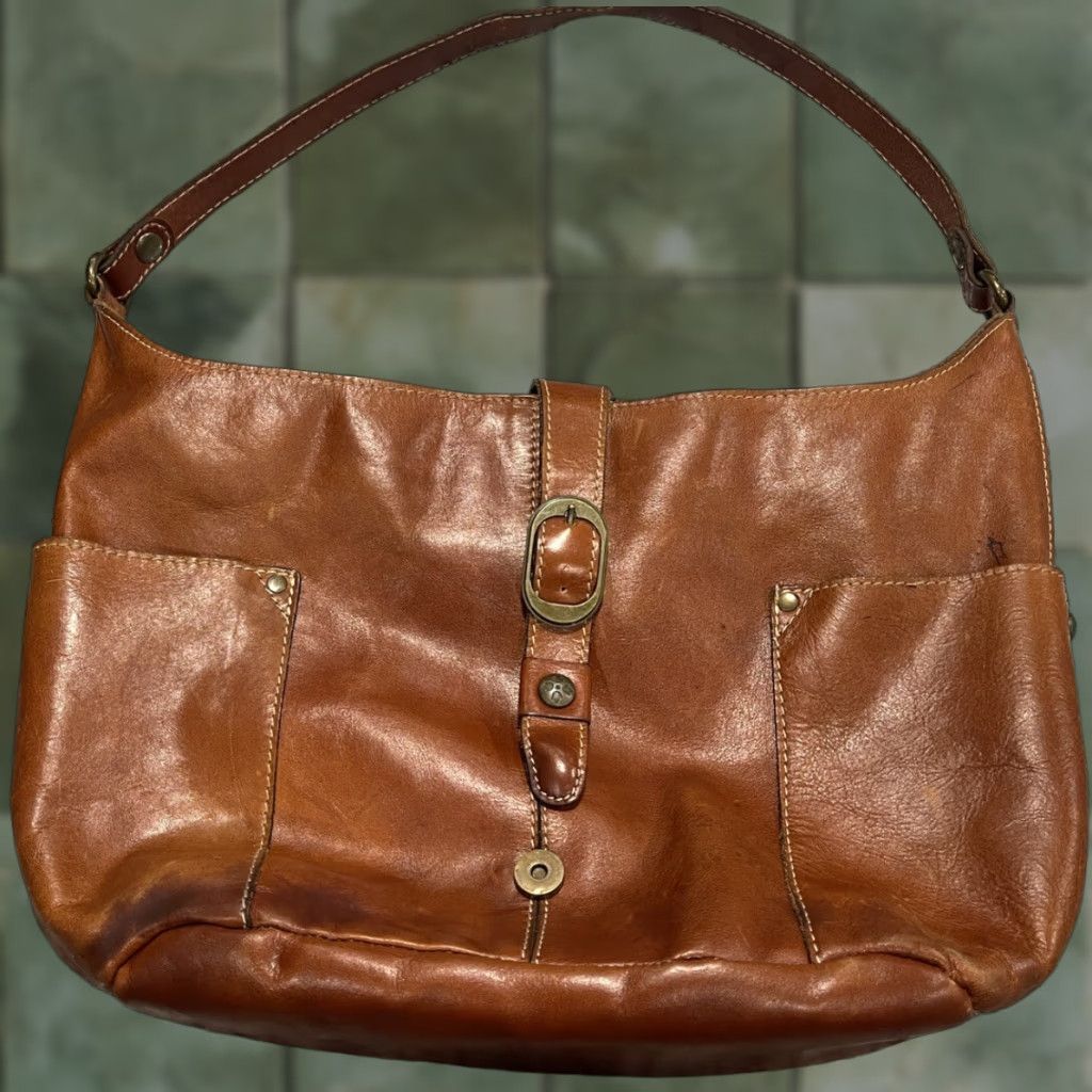 Patricia Nash Patricia Nash Hobo Heritage Brown Leather Large Shoulder Bag) Size ONE SIZE - 1 Thumbnail