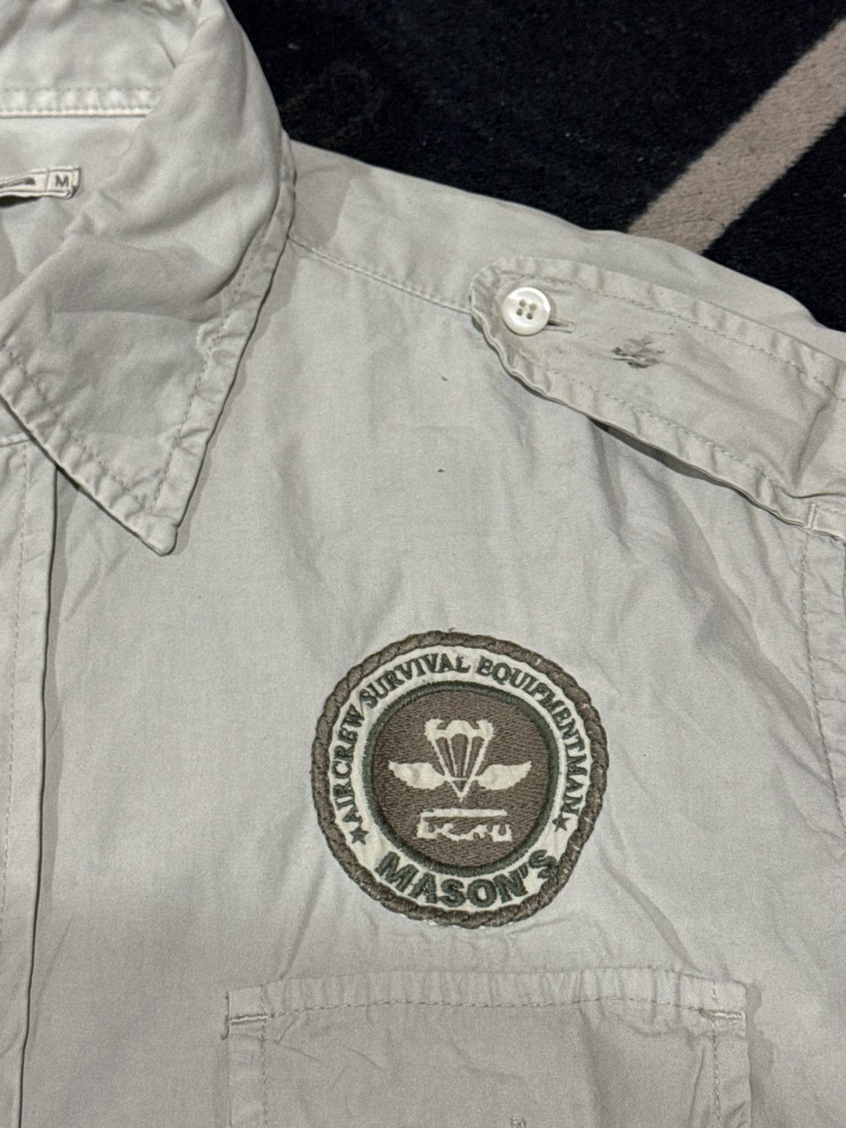 Mason's Mason's Air Crew Workshirt Embroidered Military Size US M / EU 48-50 / 2 - 5 Thumbnail