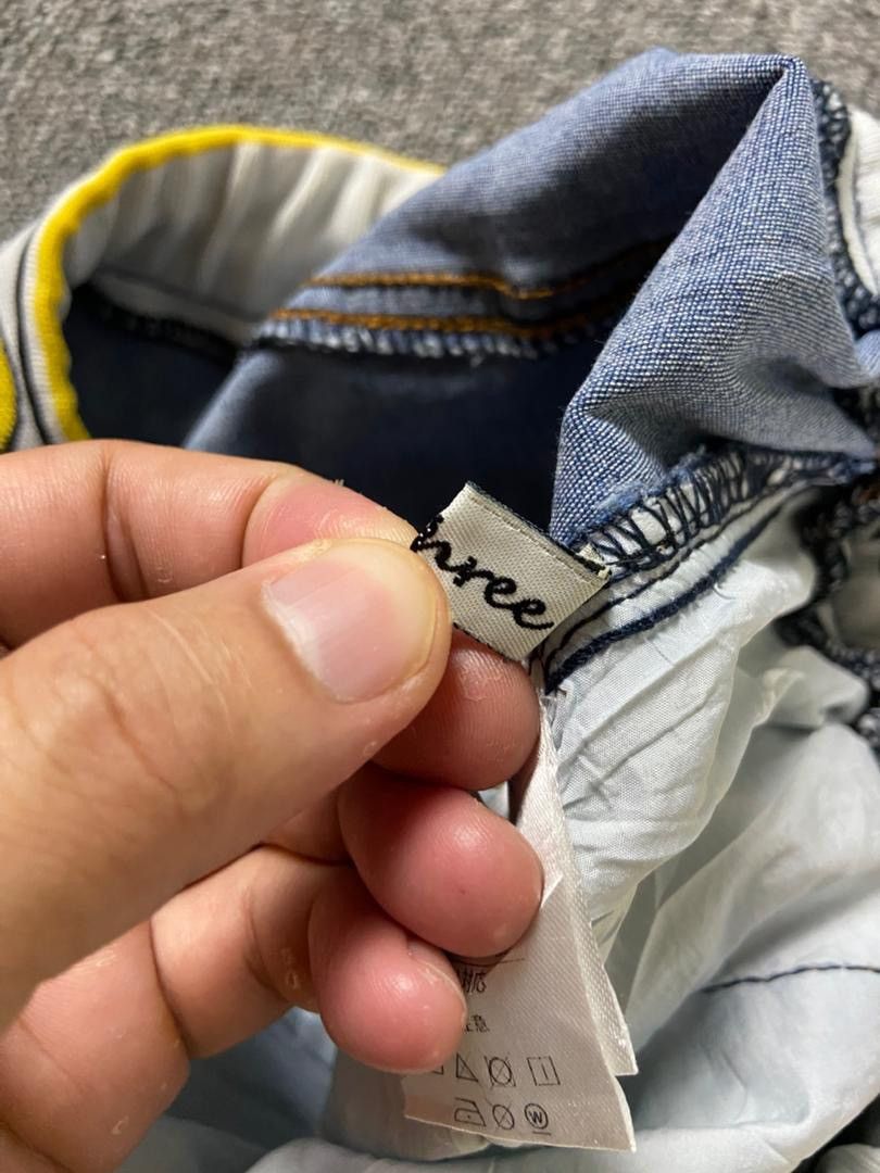 Japanese Brand Japanese Brand KOJI Elastic Waist Distressed Jeans (197) Size US 28 / EU 44 - 4 Thumbnail