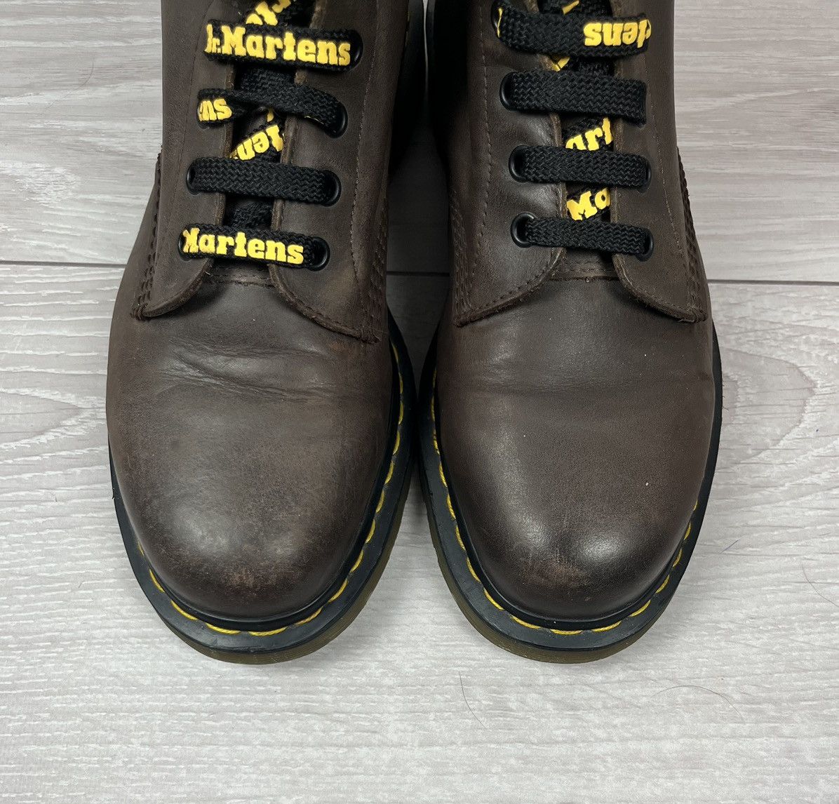 Dr. Martens Dr.Martens Brown Leather Hi Top Boots 10 US Size US 10 / EU 43 - 15 Thumbnail