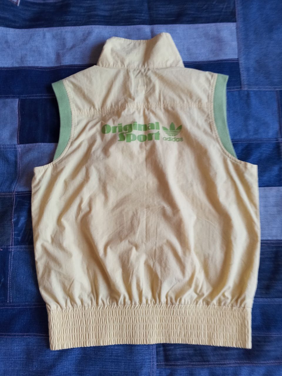 Adidas Vintage 80s Adidas Trefoil Sleeveless Vest Zip-Up Size M / US 6-8 / IT 42-44 - 3 Thumbnail