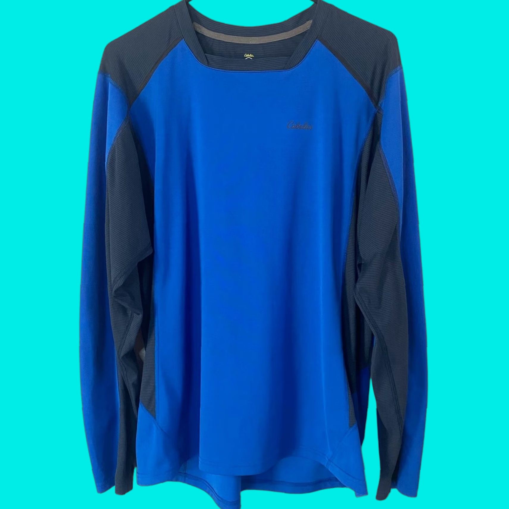 Vintage Cabela's XPG Athletic Base-Layer Shirt Long-Sleeve Mens Large Blue Running Size US L / EU 52-54 / 3 - 1 Thumbnail