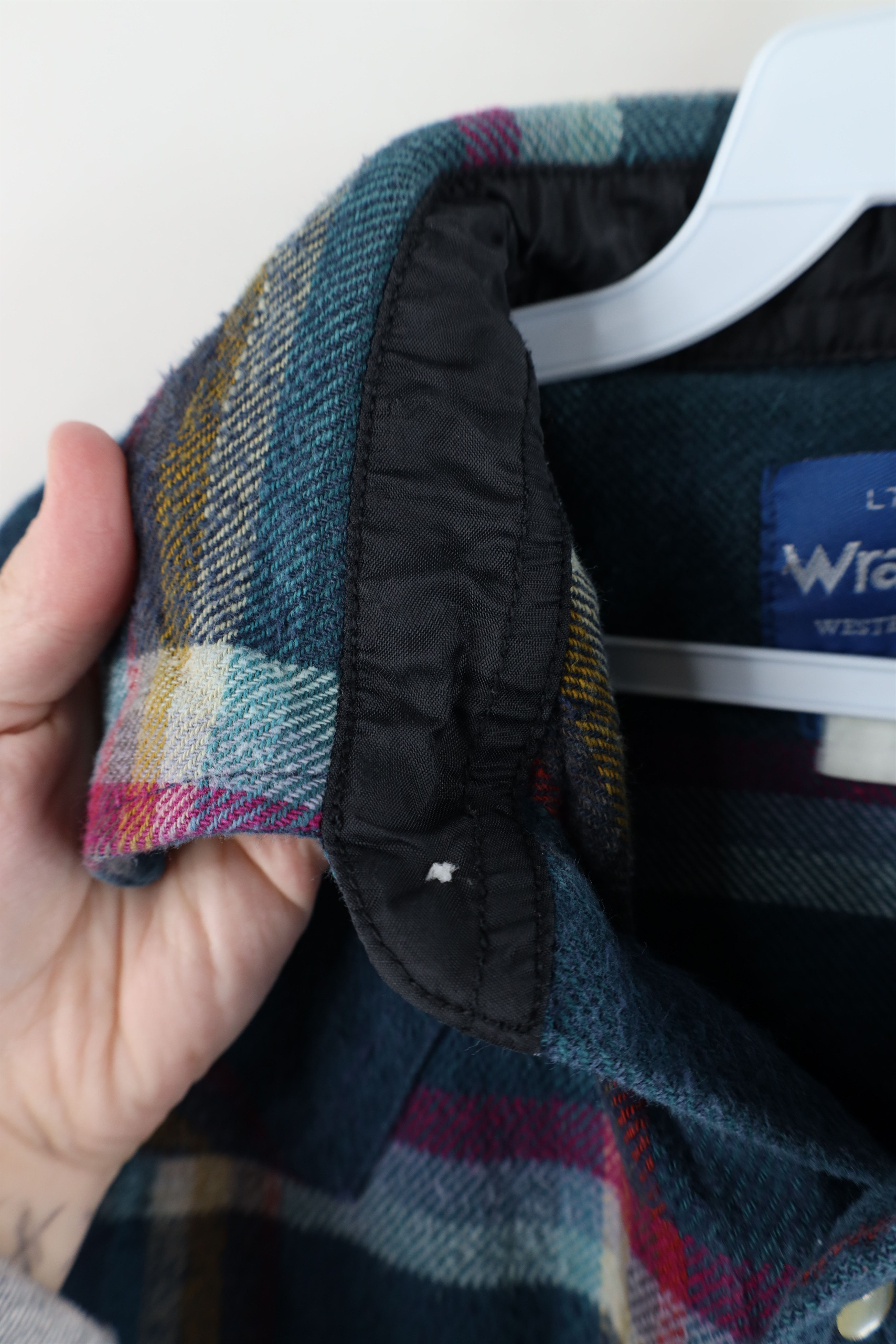Vintage × Wrangler Vintage 90s Wrangler Heavyweight Flannel Snap Button Shirt Size US L / EU 52-54 / 3 - 7 Thumbnail