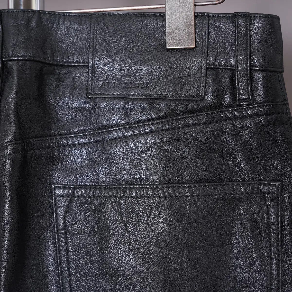 Allsaints AllSaints Lynch Leather Pants (Tailored Fit) – Size M Size US 32 / EU 48 - 5 Thumbnail