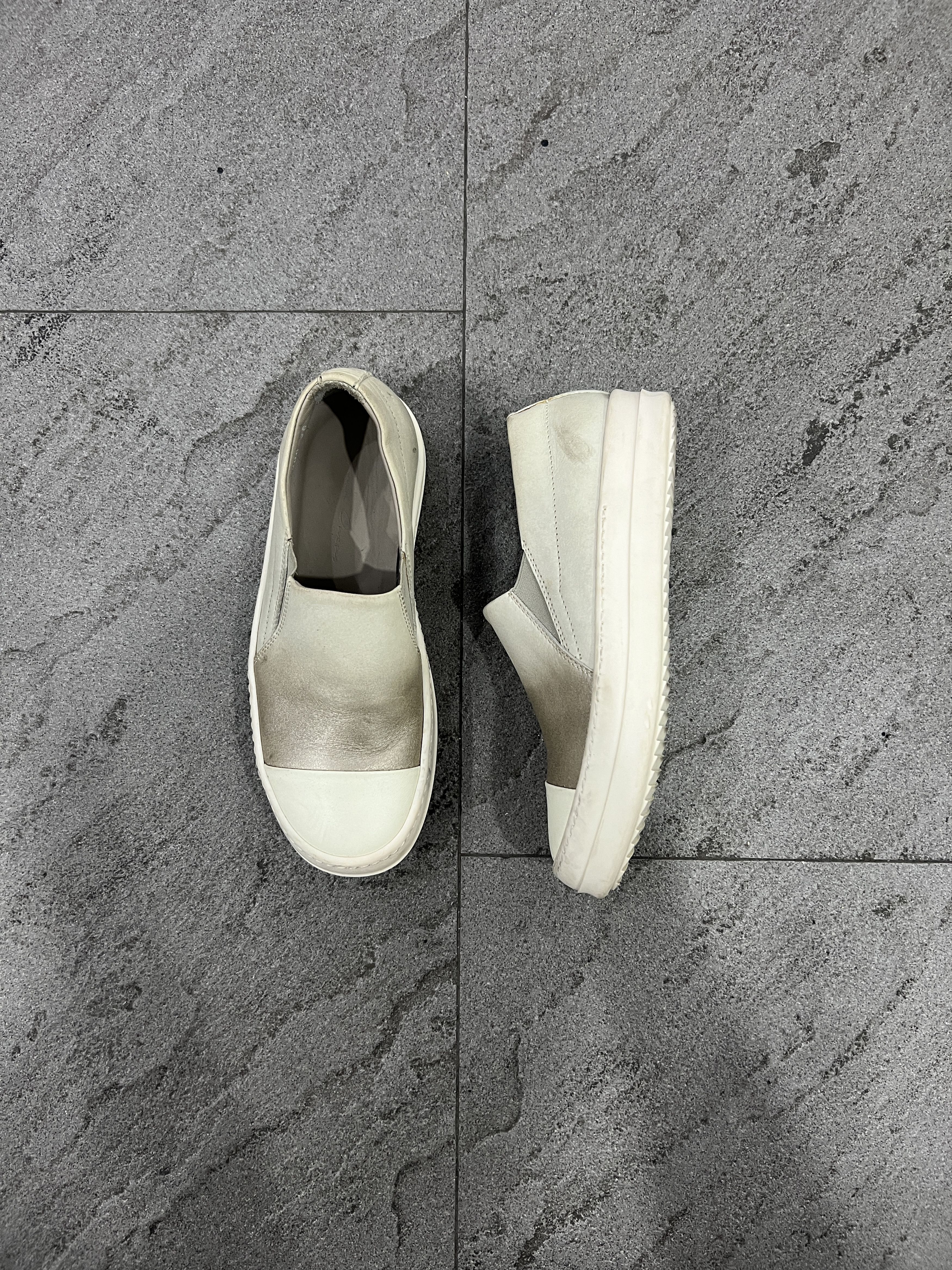 Rick Owens Rick Owens Cap Toe Slip On Sneakers Gradients Milk EU36 Size US 6 / IT 36 - 3 Thumbnail