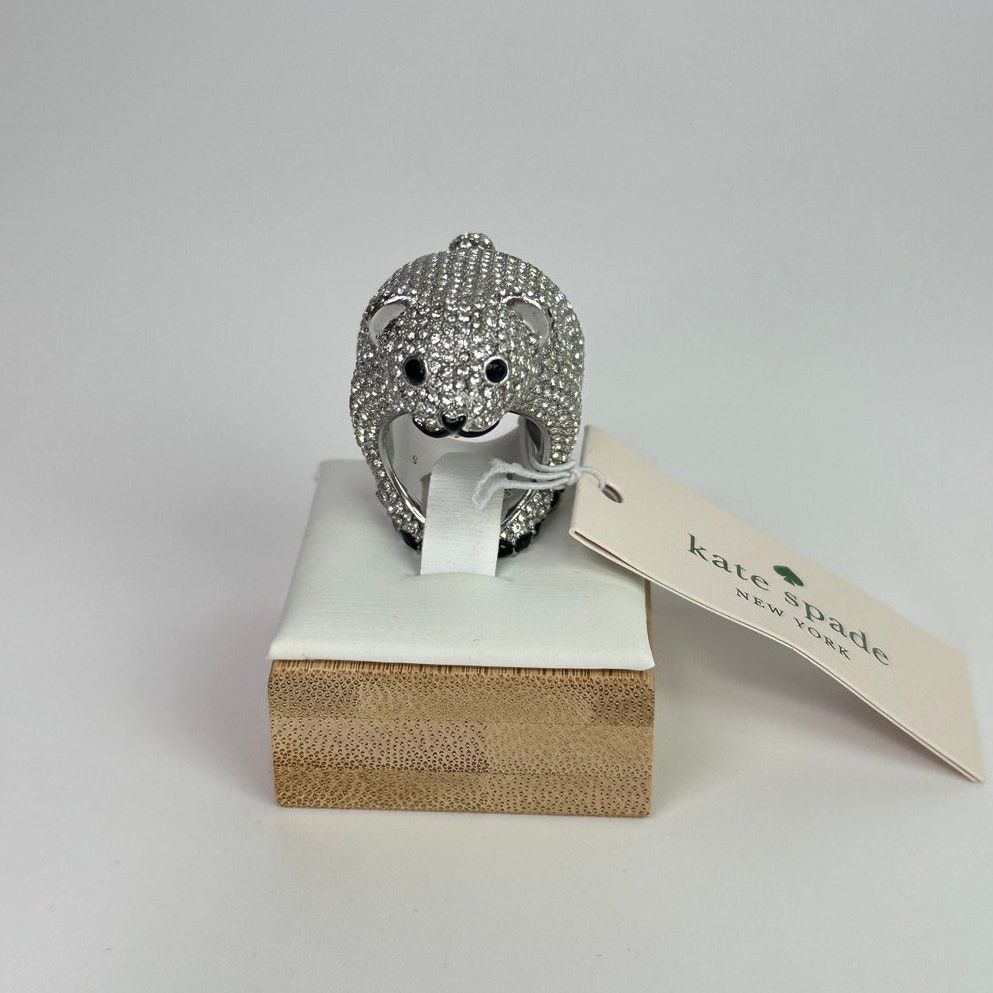 Kate Spade Kate Spade arctic friends polar bear pave ring size 6 Size ONE SIZE - 1 Thumbnail