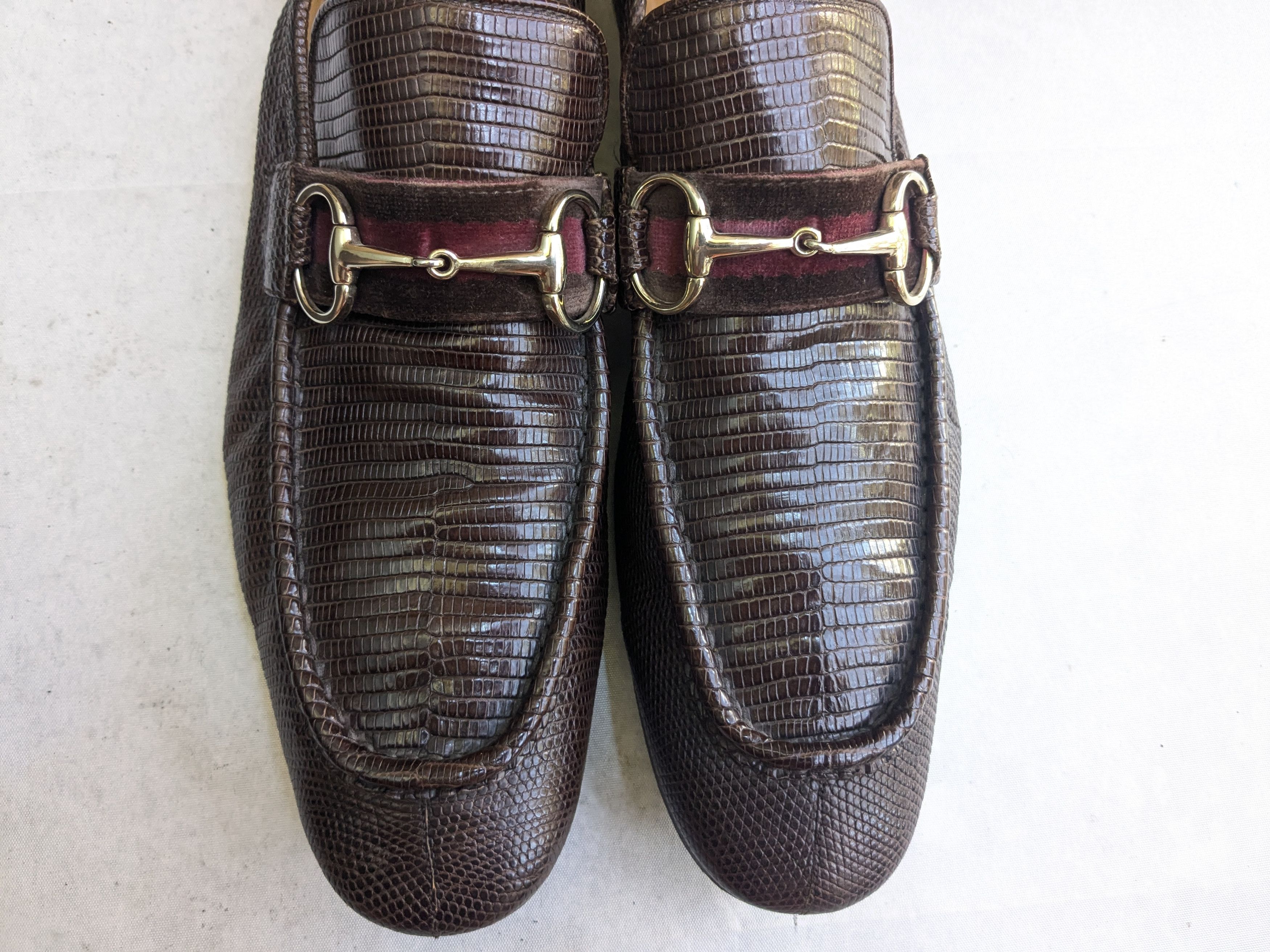 Gucci Gucci Horsebit Loafers Brown Lizard Leather 11.5 Slip On Size US 11.5 / EU 44-45 - 3 Thumbnail