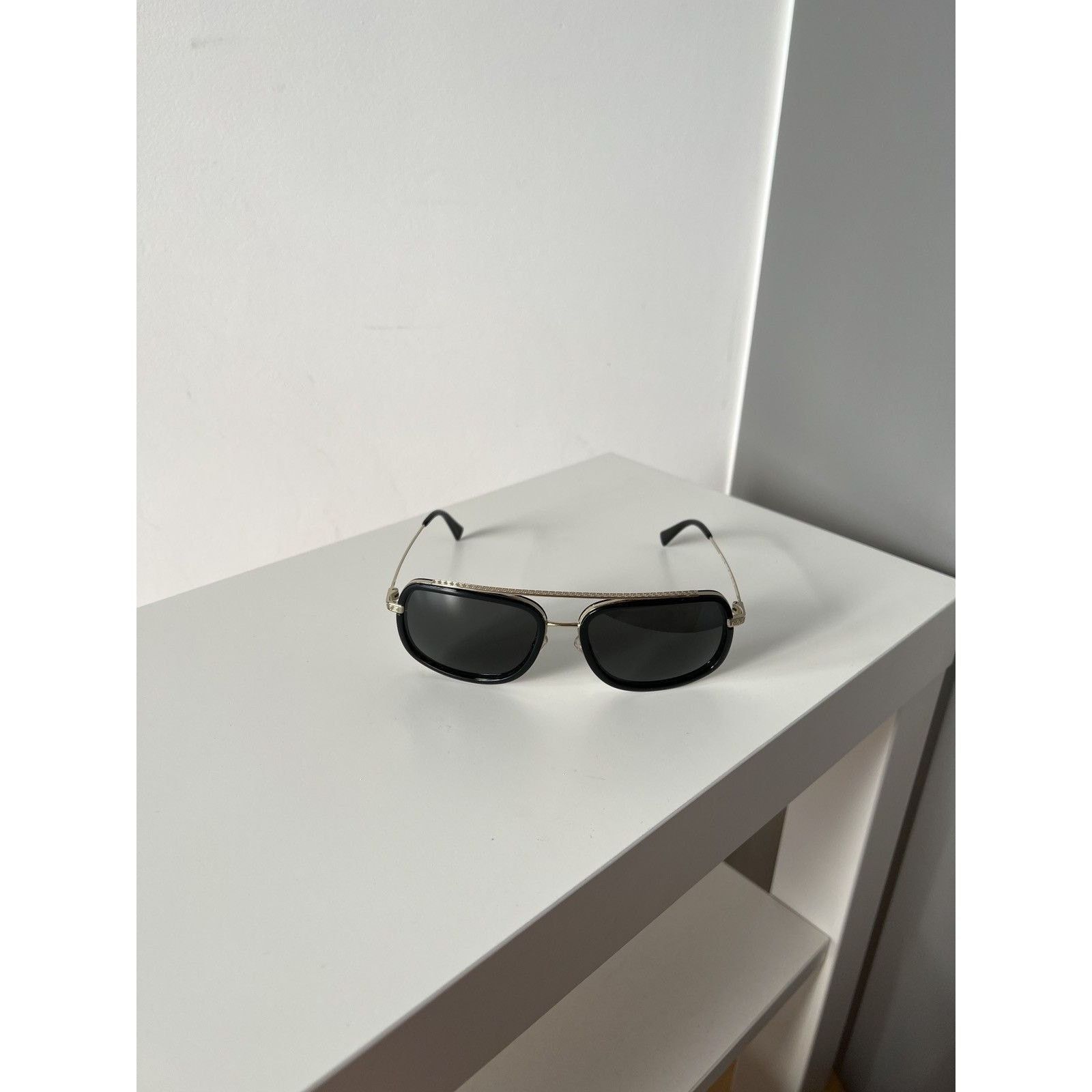 Versace Versace logo greca gold black sunglasses Size ONE SIZE - 3 Thumbnail