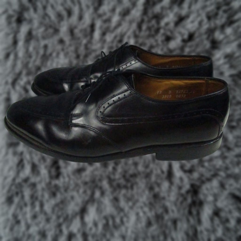 Allen Edmonds Allen Edmonds Kingsley Oxfords Balmoral Saddle Black Leather 12 D Park Avenue Mens Dress Shoes EUC Size US 10 / EU 43 - 1 Thumbnail
