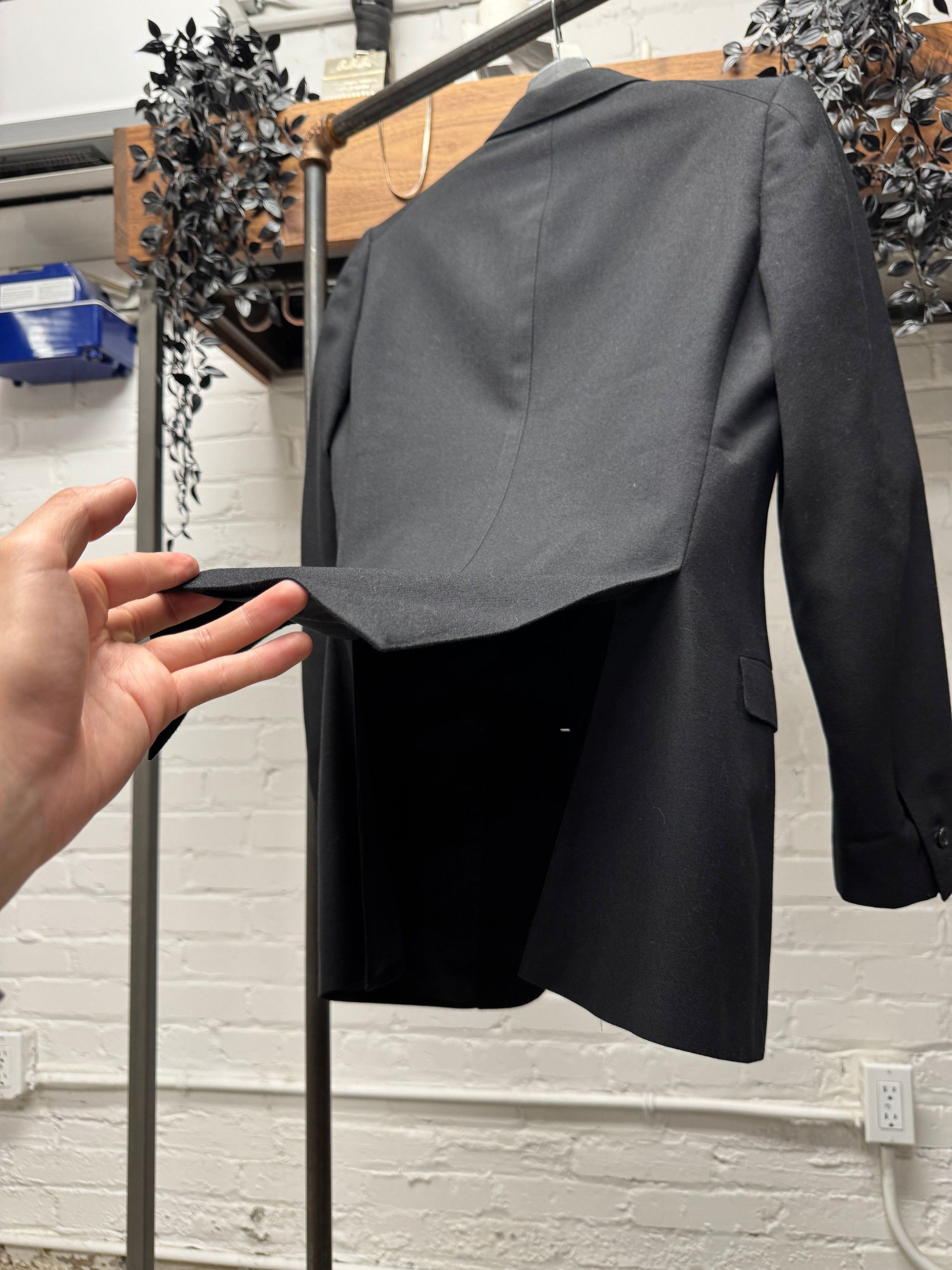 Carol Christian Poell AW1996 Carol Christian Poell ‘0098’ Black Tuxedo Wool Blazer Size 38R - 4 Thumbnail