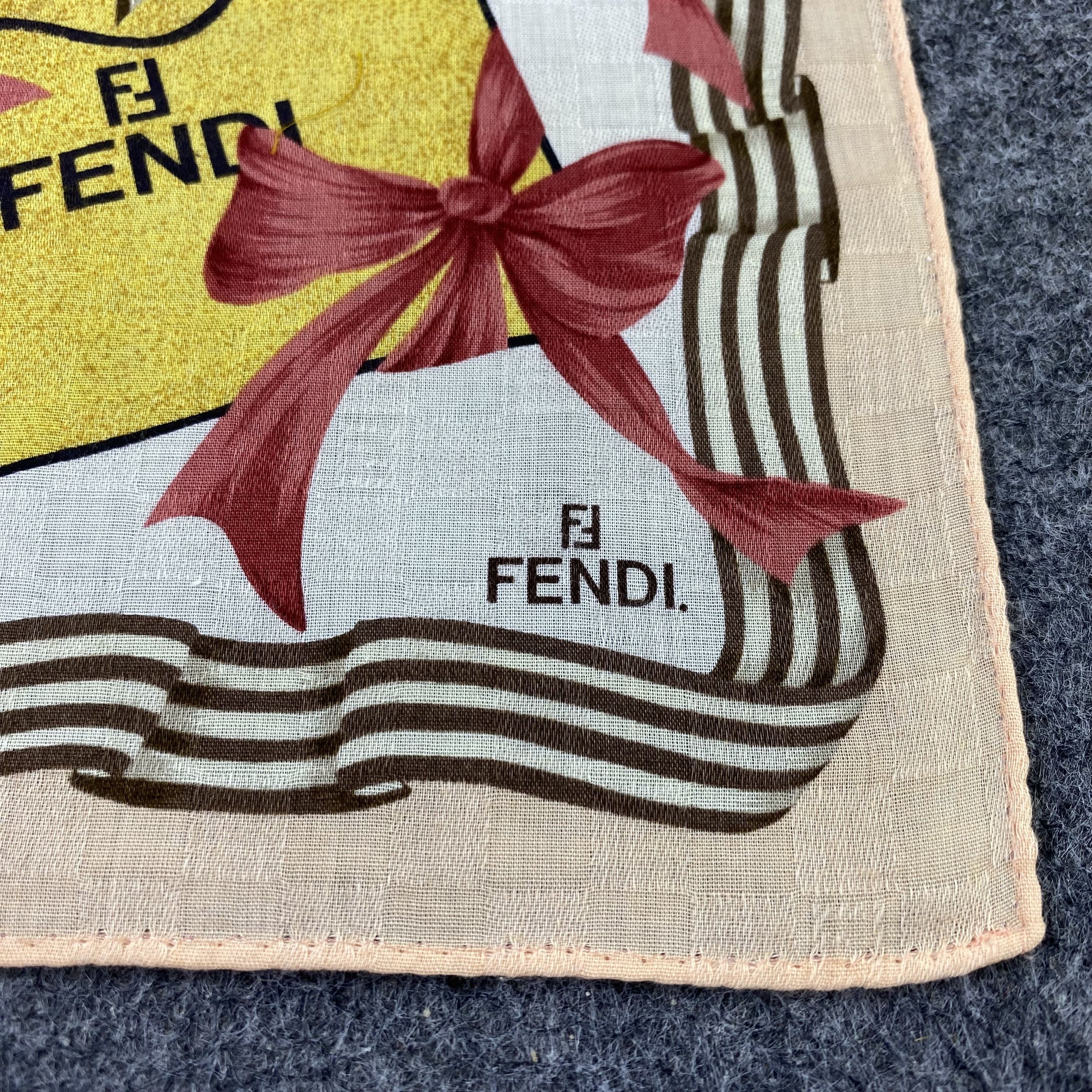 Fendi Fendi Handkerchief Neckerchief Bandana-B1784 Size ONE SIZE - 7 Thumbnail