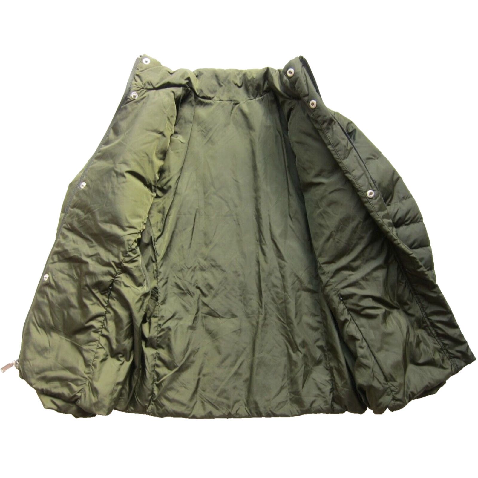 Lands' End Lands' End Army Green Nylon Feather Down Quilted Reversible Puff Jacket XS 2-4 Size XS / US 0-2 / IT 36-38 - 6 Thumbnail