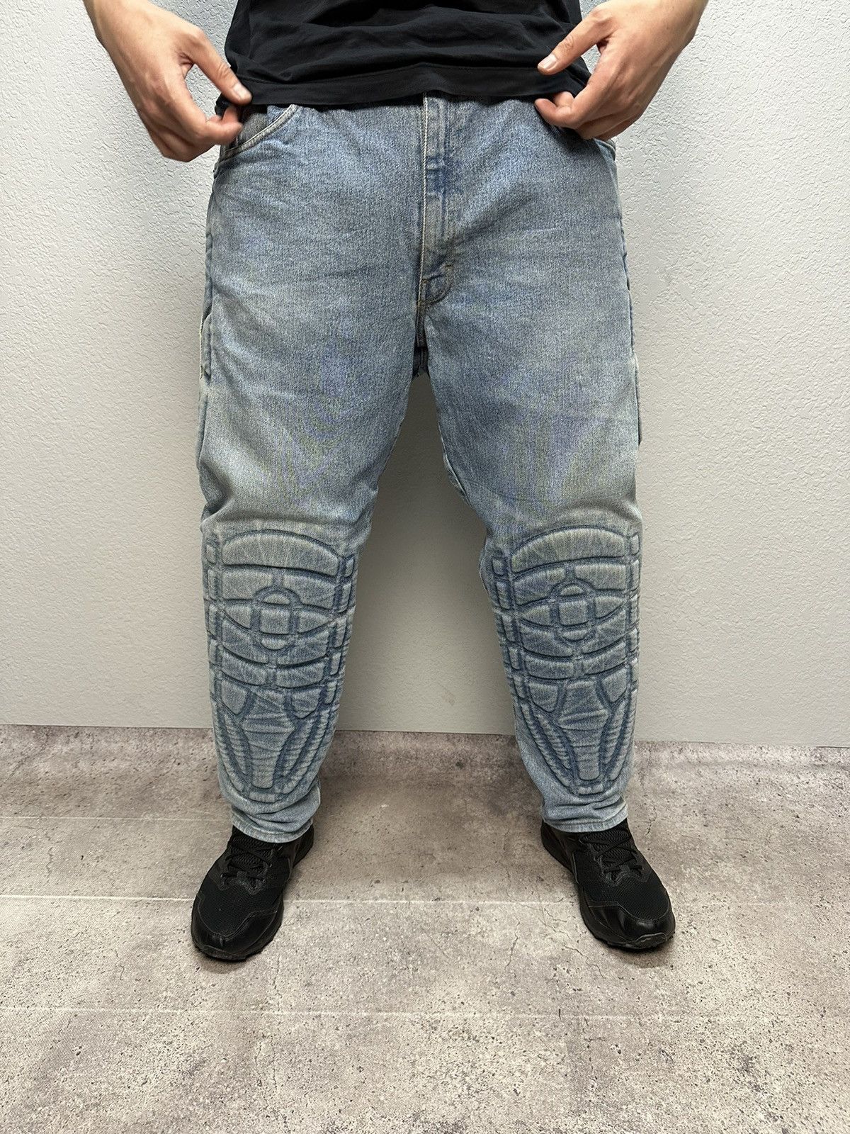 Other 🔥 Vintage Giali Rare Denim Motorcycle Denim Jeans Archival Size US 36 / EU 52 - 6 Thumbnail