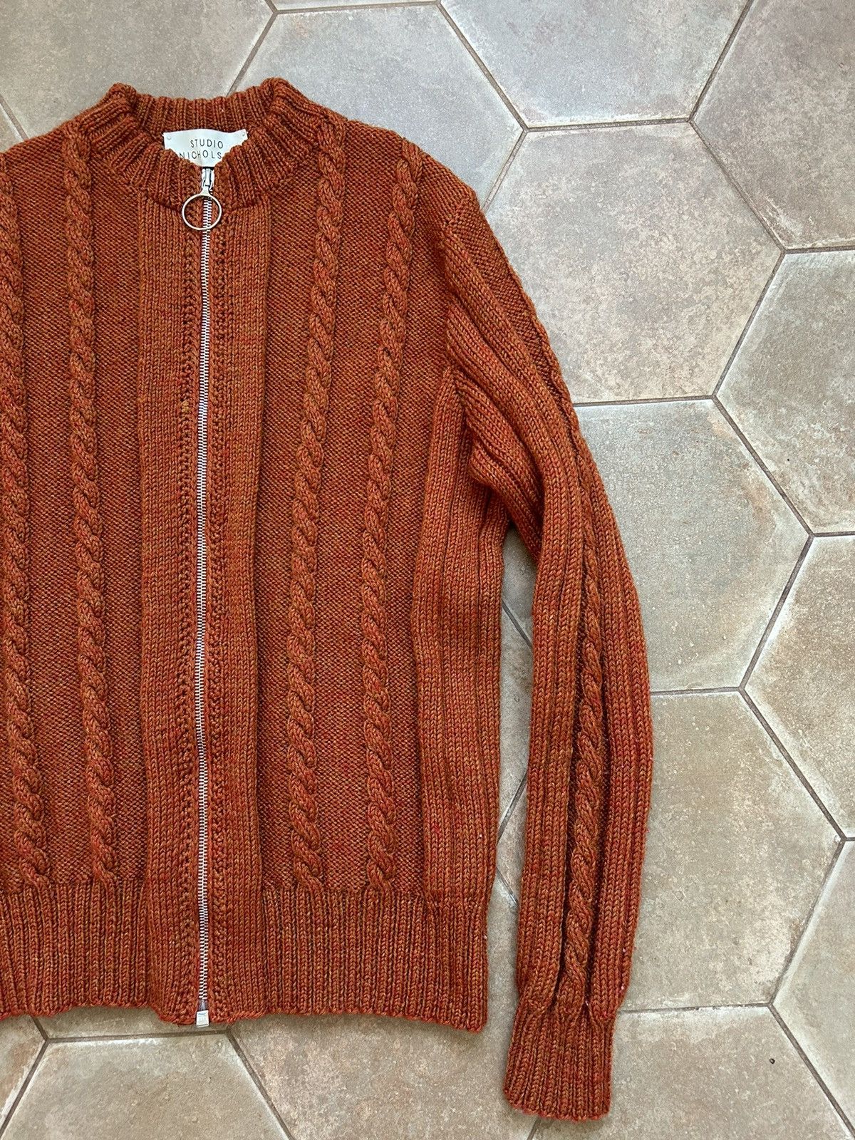 Other STUDIO NICHOLSON ZIP SWEATER KINT WOOL HAND MADE Size M / US 6-8 / IT 42-44 - 3 Thumbnail