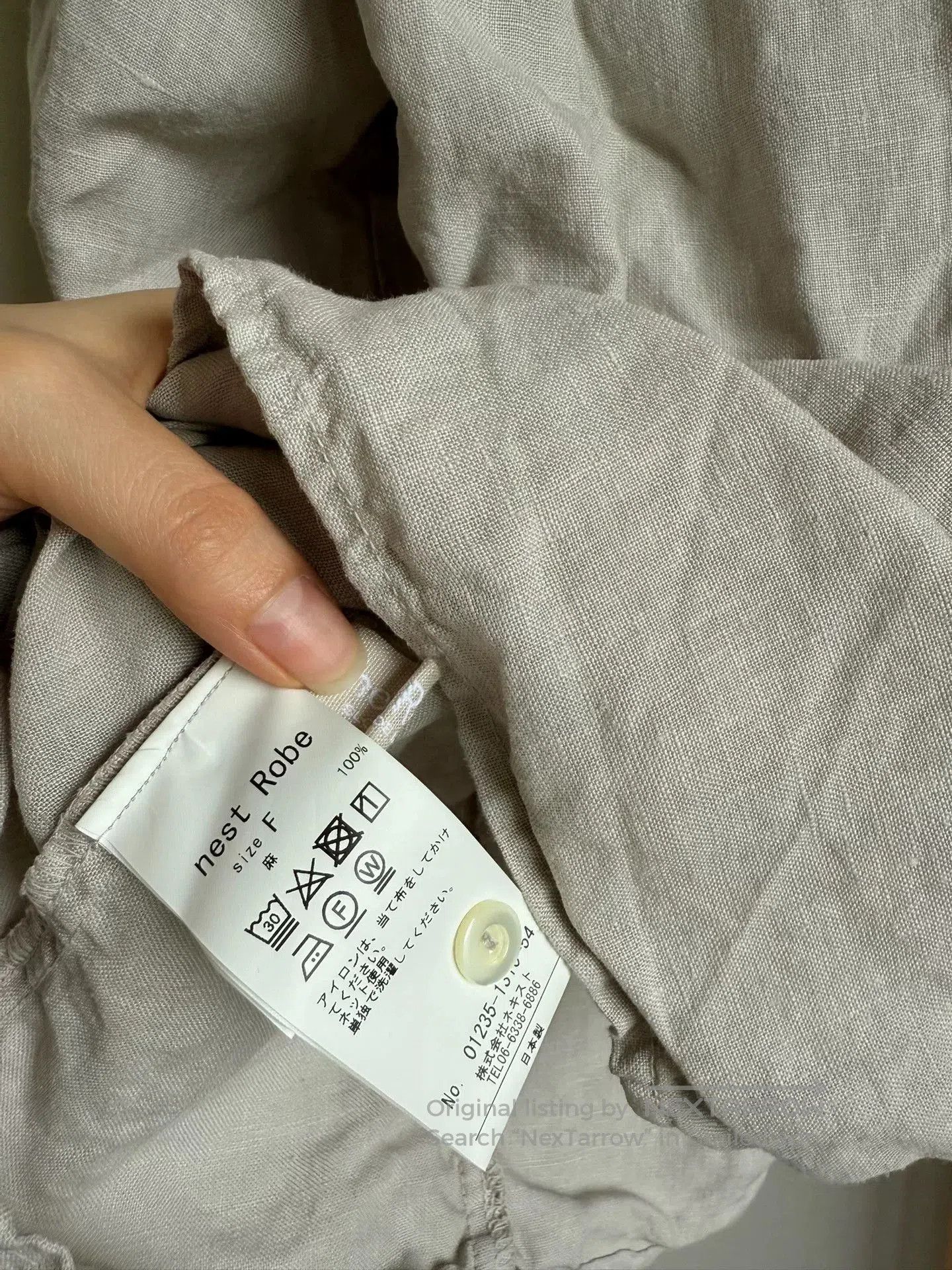 Japanese Brand Nestrobe Linen Shirt with Versatile Design. Size S / US 4 / IT 40 - 5 Thumbnail