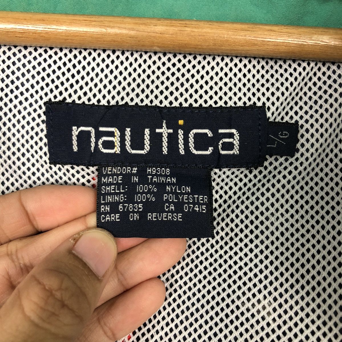 Nautica 📌Vintage Bomber Jacket Nautica Big Logo Back Hit Size US L / EU 52-54 / 3 - 21 Thumbnail