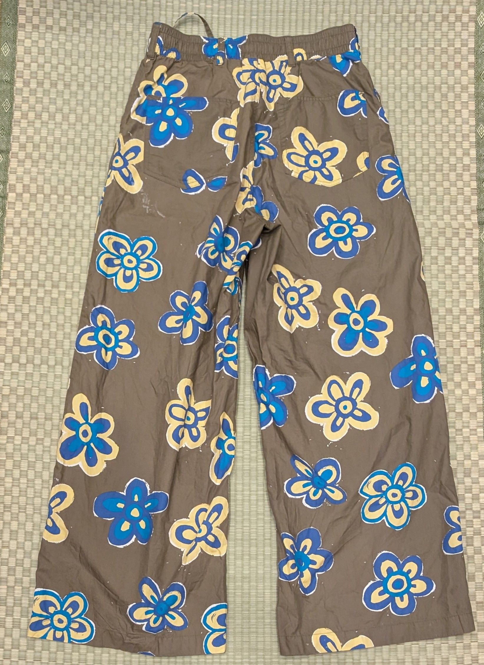 Marni × Uniqlo RARE Uniqlo x Marni Wide Leg Floral Print Pants Size 28" / US 6 / IT 42 - 2 Thumbnail