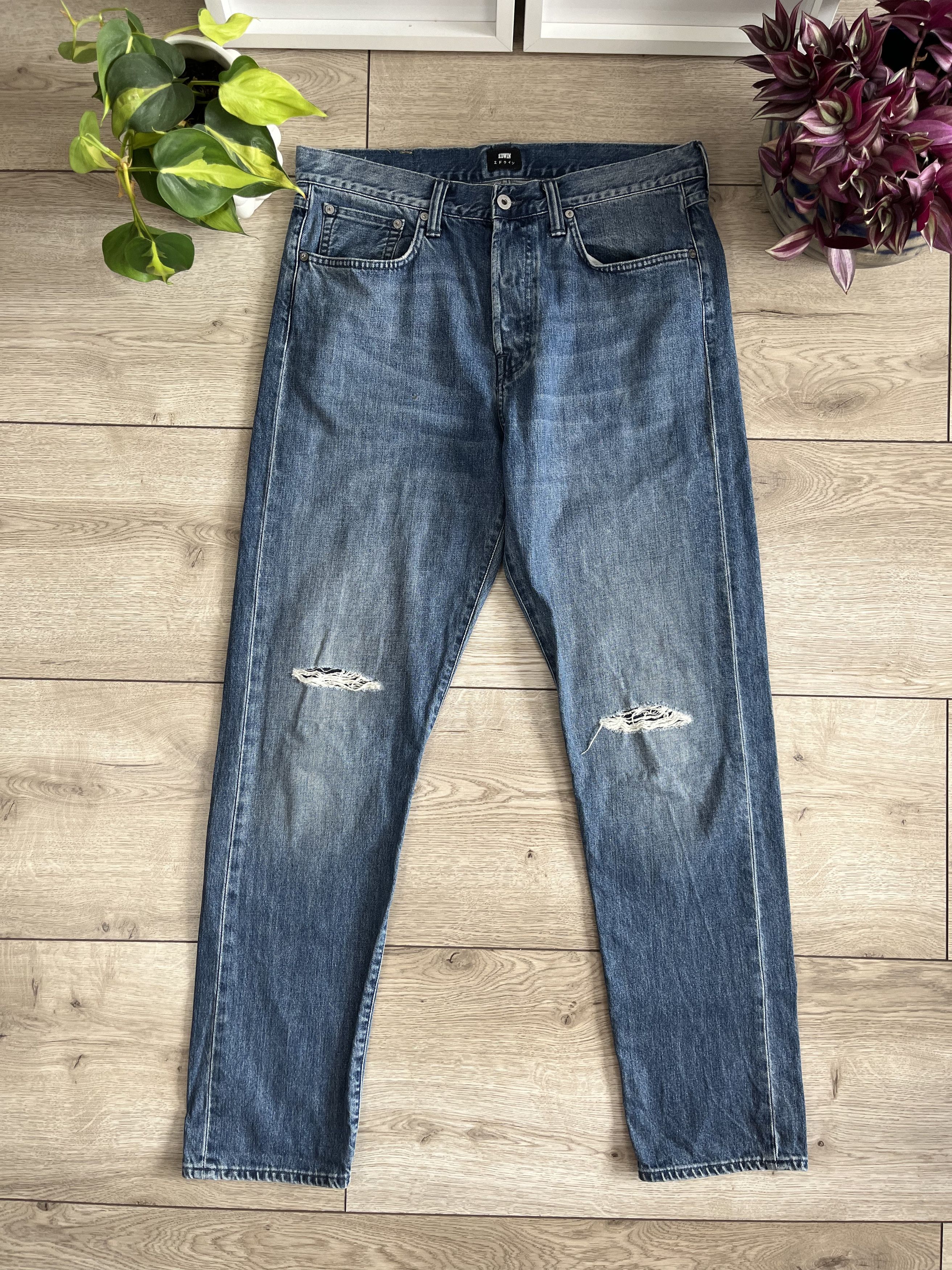 Edwin × Japanese Brand Selvedge Edwin Japanese Denim Jeans 34x34 Size US 34 / EU 50 - 4 Thumbnail