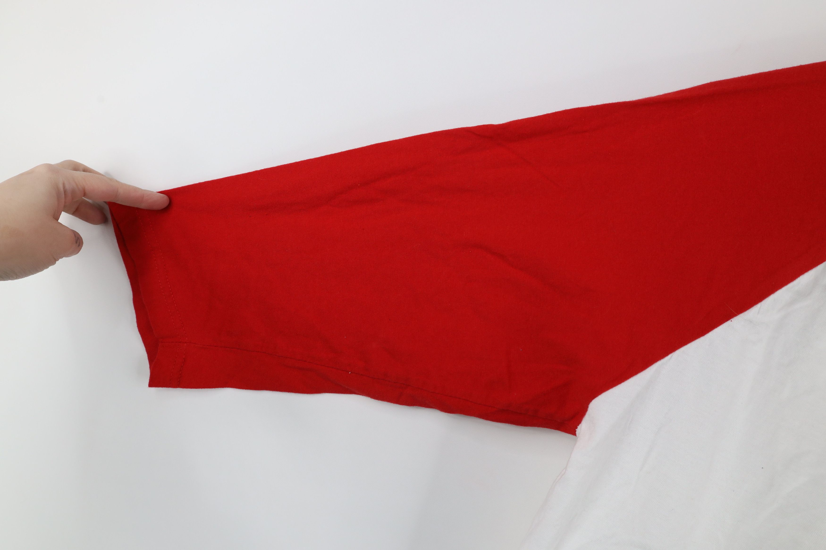 Vintage Vintage 90s Y2K Streetwear Block 3/4 Sleeve Raglan T-Shirt Size US L / EU 52-54 / 3 - 7 Thumbnail
