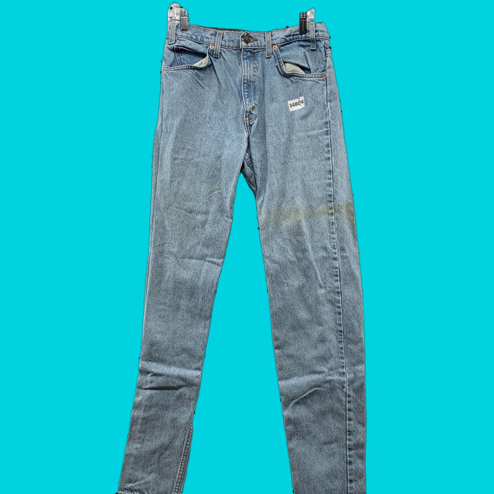 Levi's VINTAGE Levi's 550 Jeans Mens 32x34 Light Wash Orange Tab Denim 90s Slim/Tapered Men Size US 32 / EU 48 - 1 Thumbnail