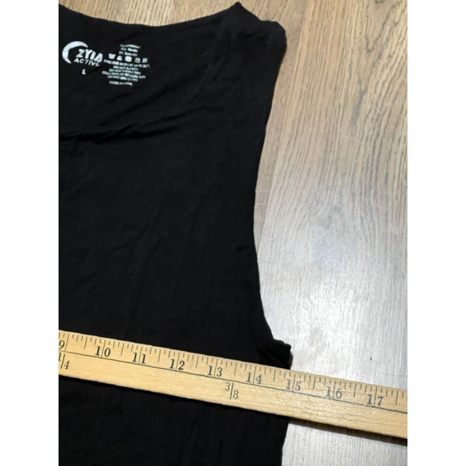 Vintage ZYIA Tank Top Women Large Solid Black Sleeveless Pullover Basic Active Shirt Casual Modern Size L / US 10 / IT 46 - 3 Thumbnail