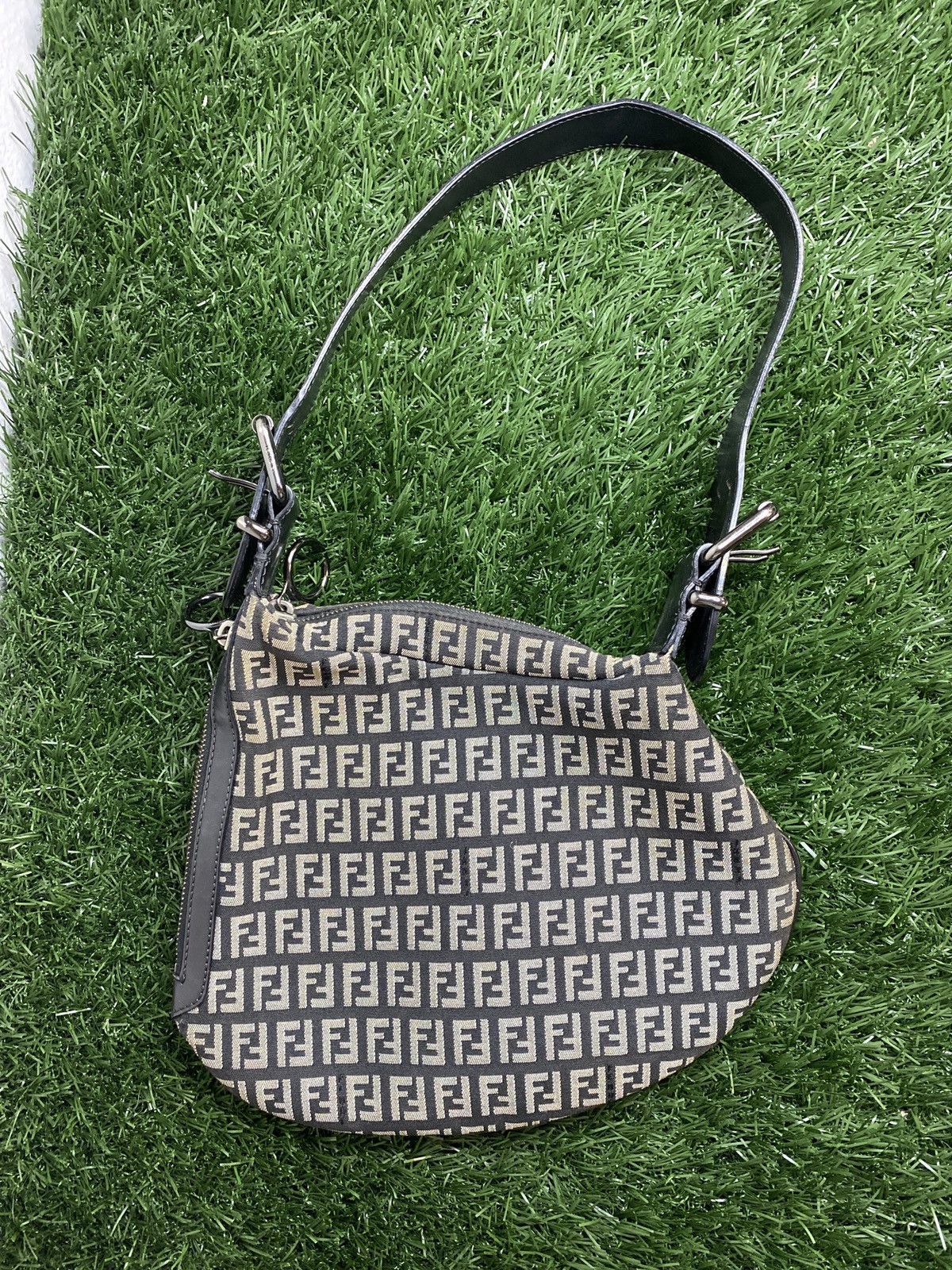 Fendi Oyster cloth handbag