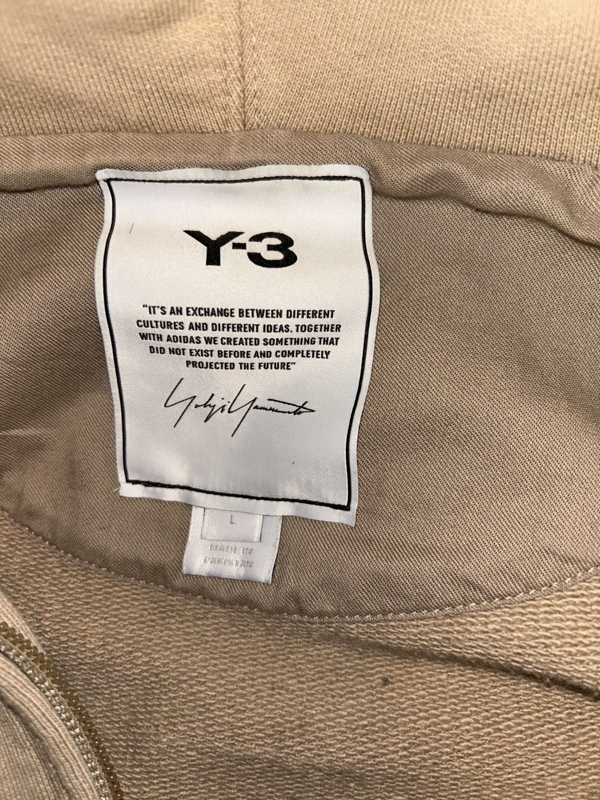Y-3 Y-3 beige hoodie Size US L / EU 52-54 / 3 - 3 Thumbnail
