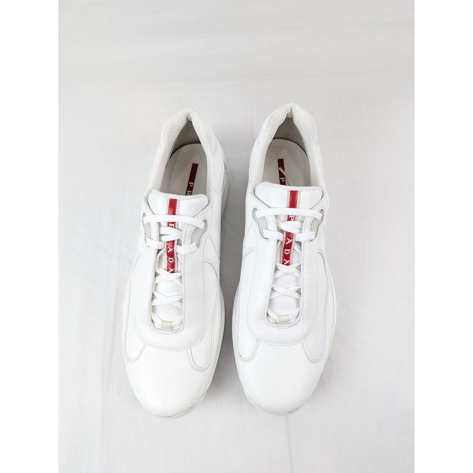 Prada o1rshd1 Cup Low-Top Sneakers in Bianco Size US 10 / EU 43 - 15 Thumbnail