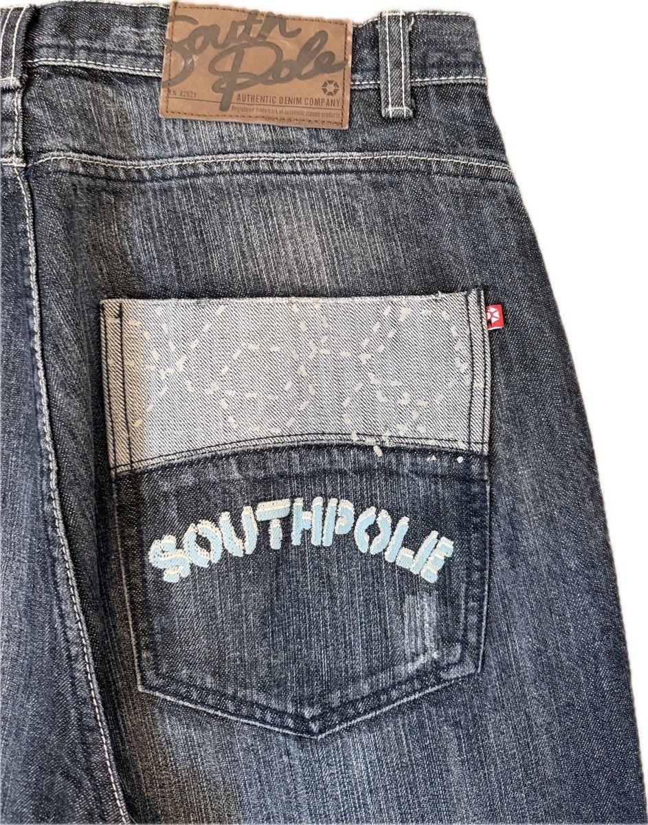 Southpole Vintage Southpole Spelled Out Jeans Size US 32 / EU 48 - 4 Thumbnail