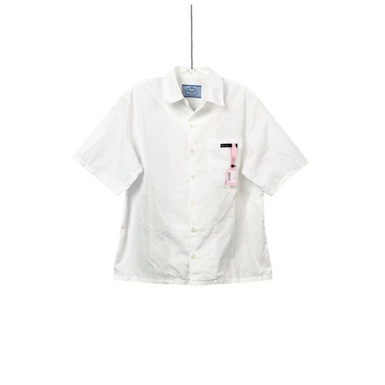 Prada Prada Cotton triangle shirt Size US S / EU 44-46 / 1 - 1 Thumbnail