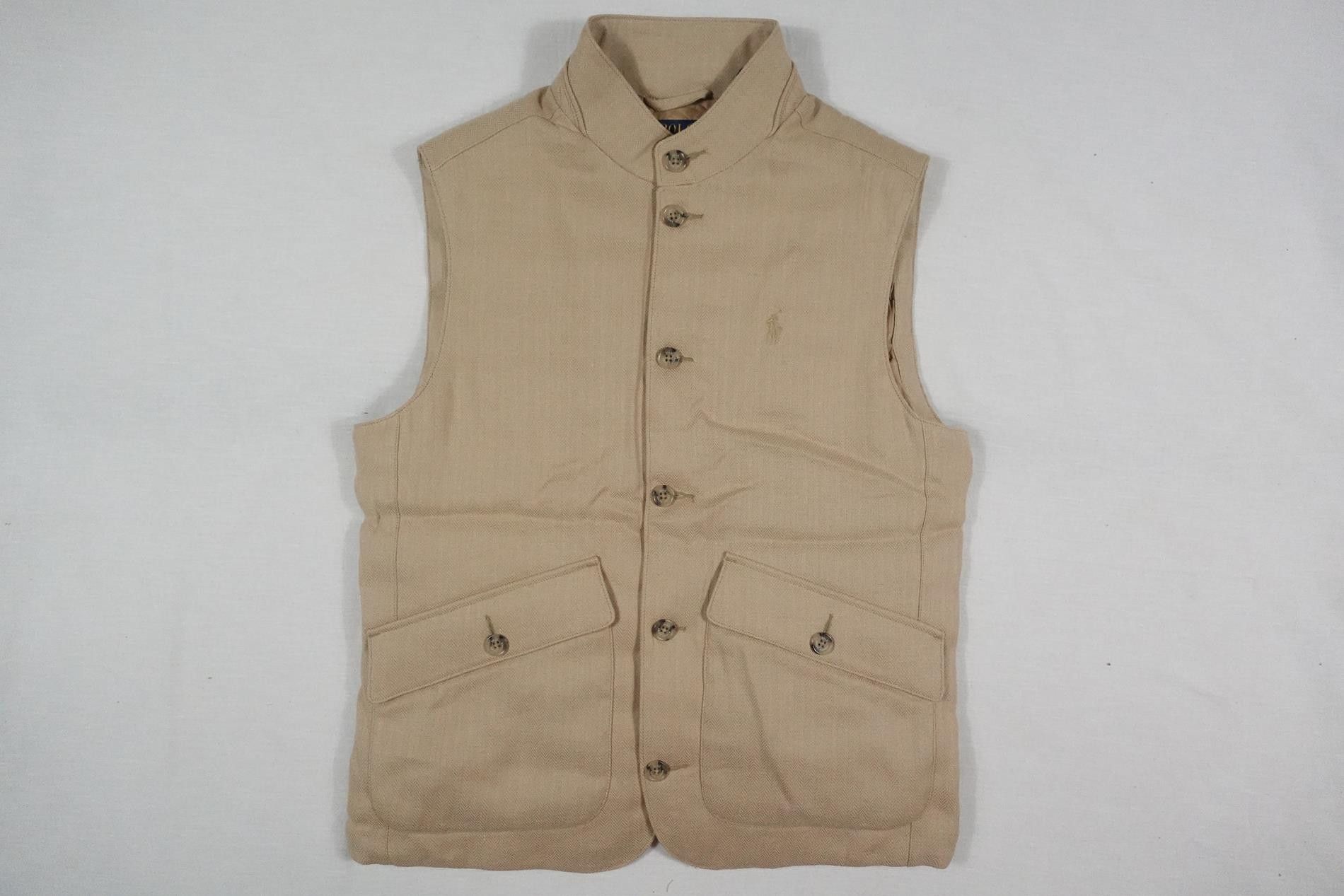 Polo Ralph Lauren Polo Ralph Lauren Vest Jacket Herringbone Kendal Linen NWT M Size US M / EU 48-50 / 2 - 1 Thumbnail