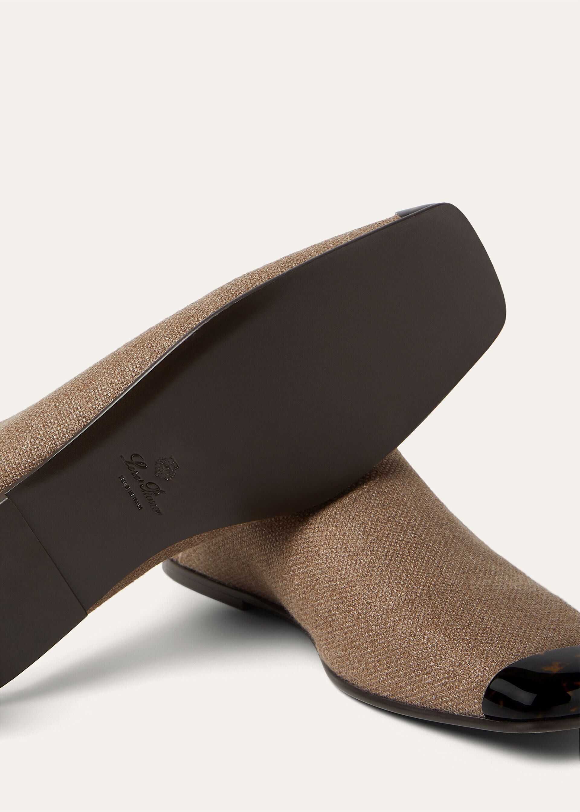 Loro Piana os11x0326 FAR1161 Alba Flat Mules in Frisone Horse Size US 10 / IT 40 - 5 Thumbnail
