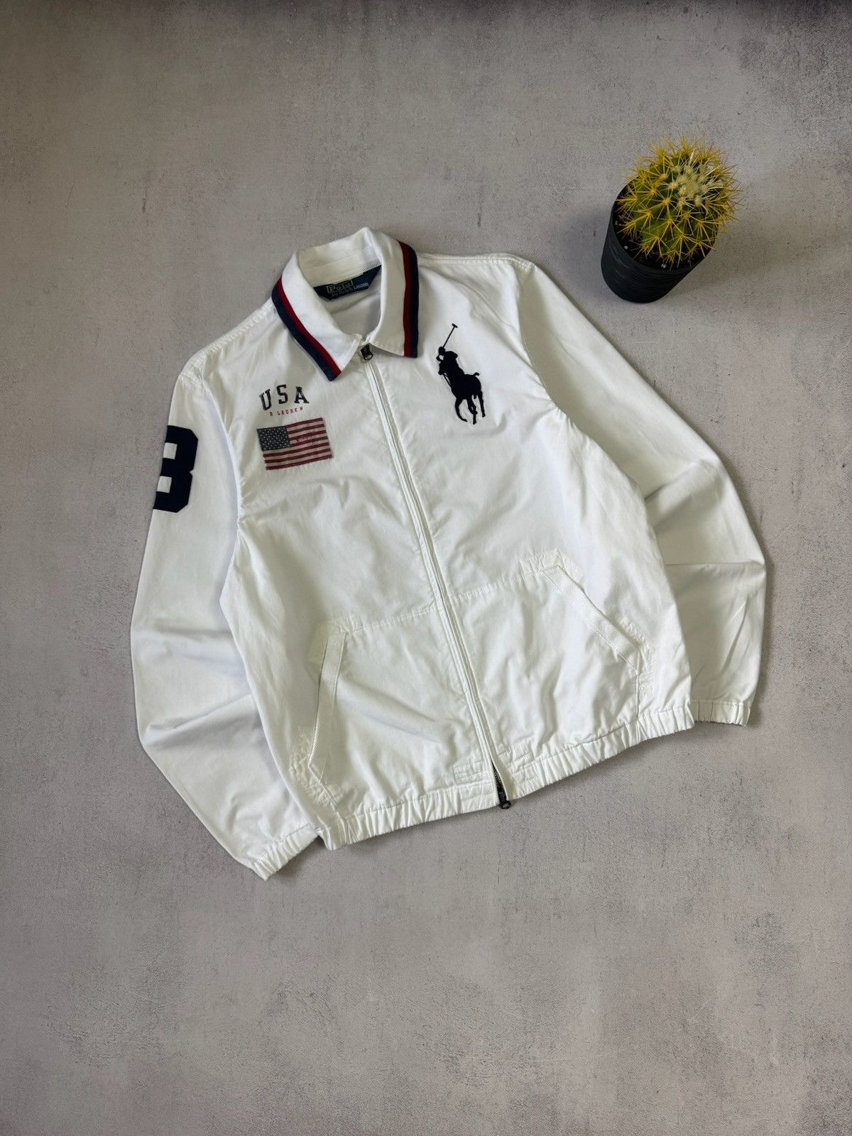 Polo Ralph Lauren VINTAGE POLO RALPH LAUREN UNITED STATE BOMBER JACKET RARE Size US S / EU 44-46 / 1 - 1 Thumbnail