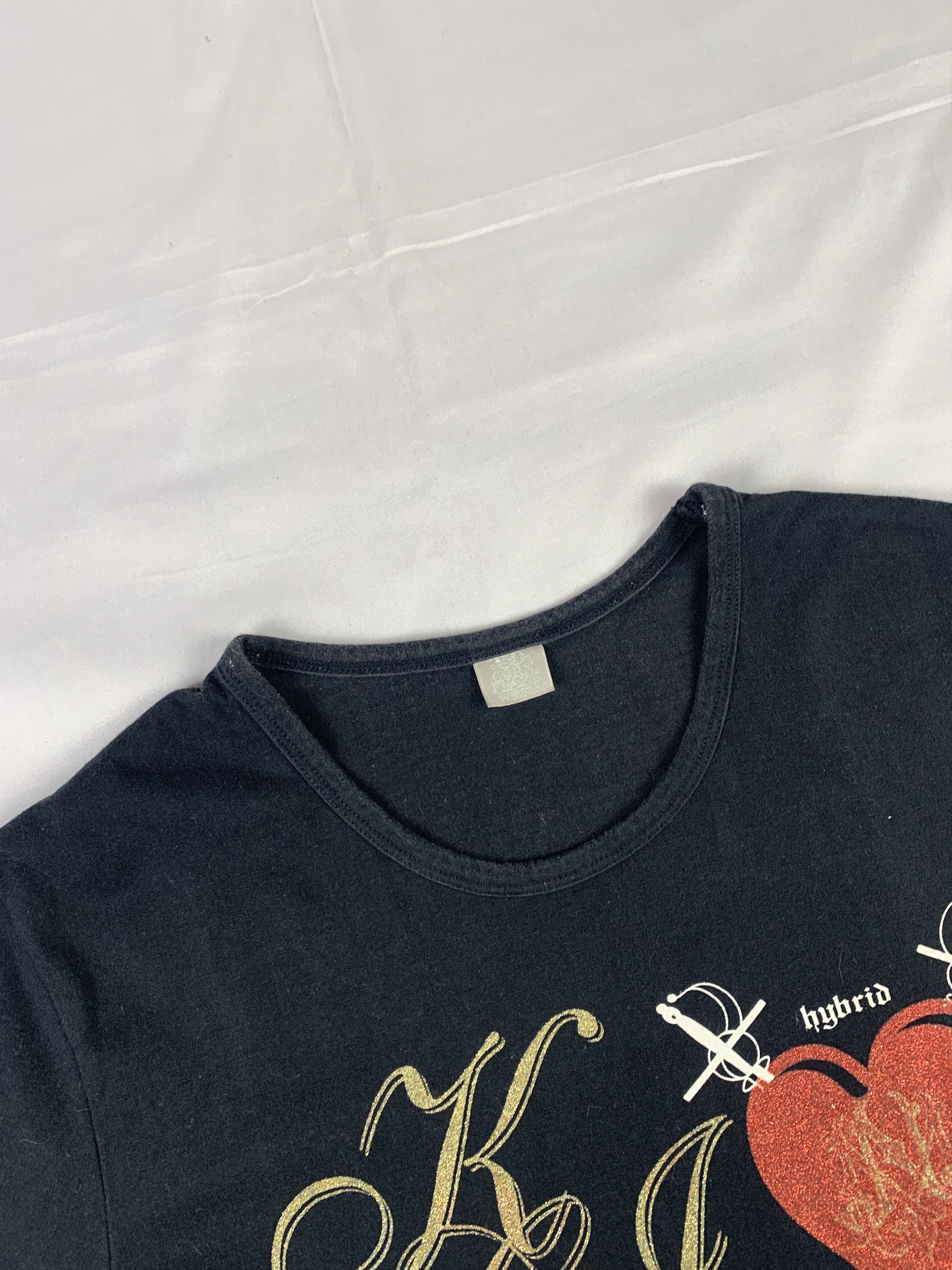 Japanese Brand Cornflake Japan Black Heart Longsleeve Tee (L) Size L / US 10 / IT 46 - 8 Thumbnail