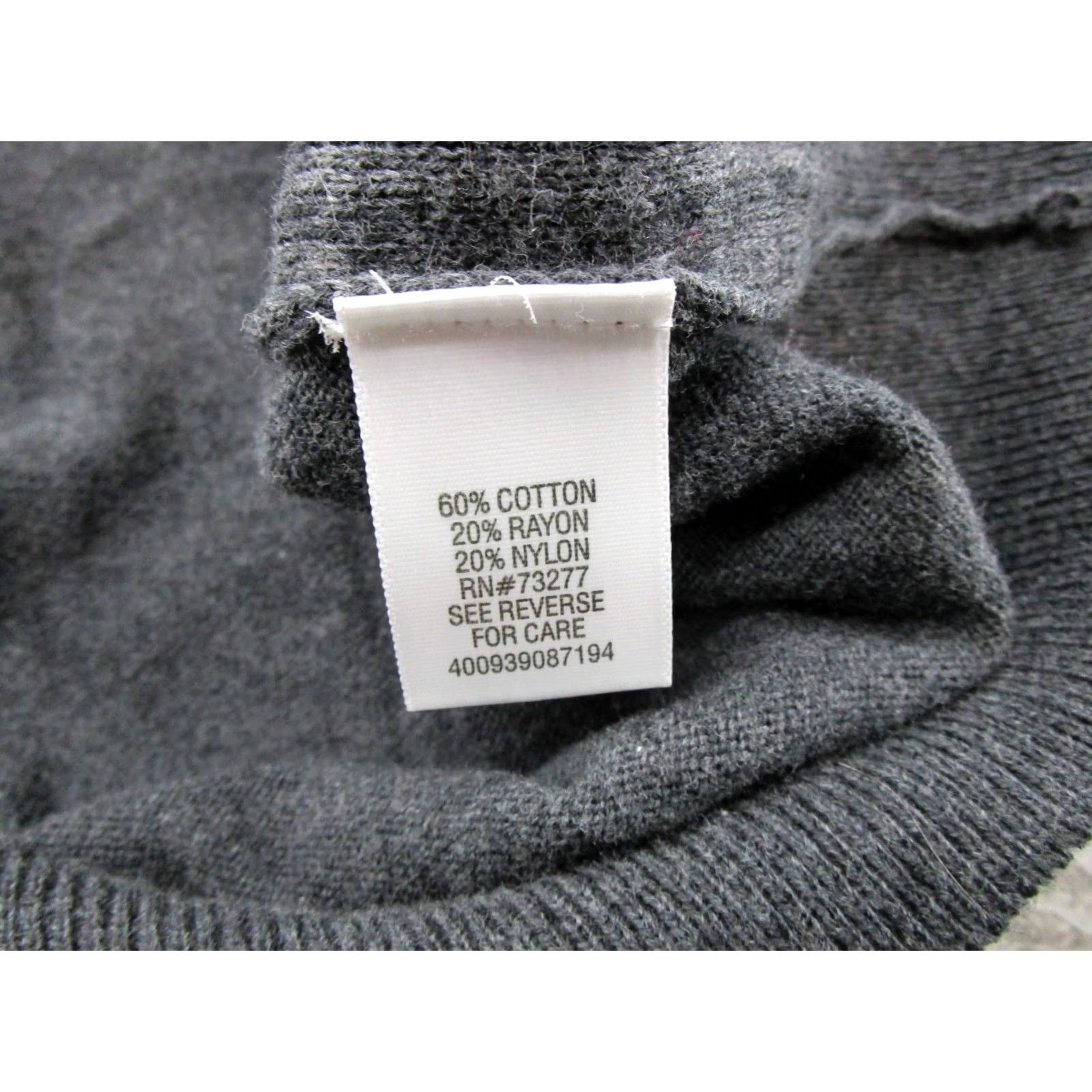 Croft & Barrow Croft & Barrow Signature V-Neck Sweater Vest Mens 2XL Houndstooth Gray Cotton Knit Vest Slim Non-Printed NEW Size US XXL / EU 58 / 5 - 4 Thumbnail