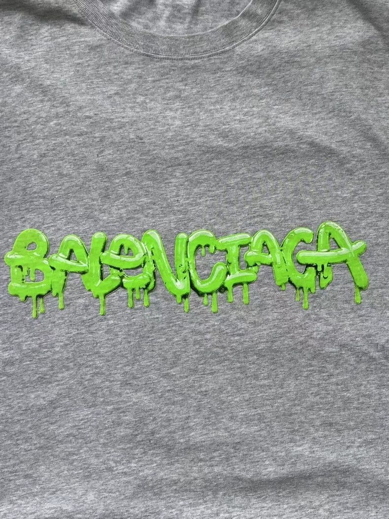 Balenciaga Balenciaga Jelly Graffiti Logo Letter Print T-Shirt Size US S / EU 44-46 / 1 - 3 Thumbnail