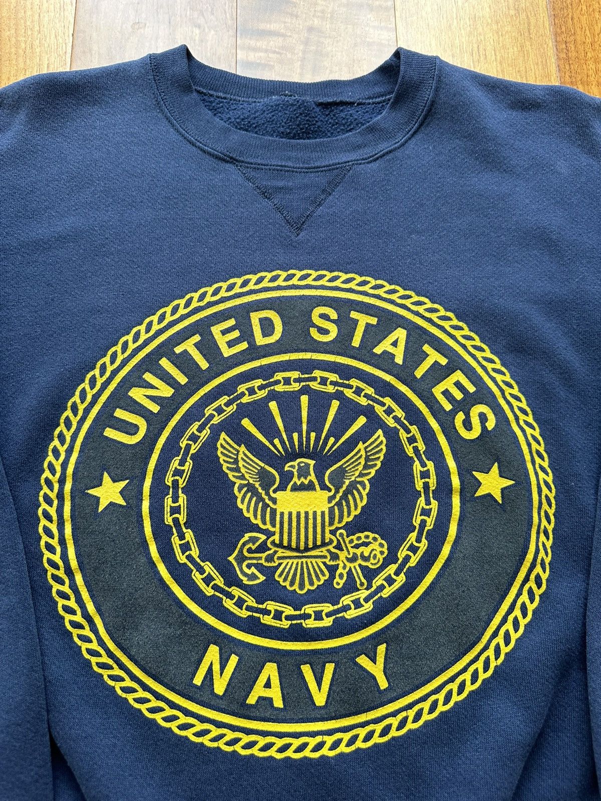 Vintage Vintage 90s United States Navy USN Sweatshirt Army Military Size US S / EU 44-46 / 1 - 5 Thumbnail