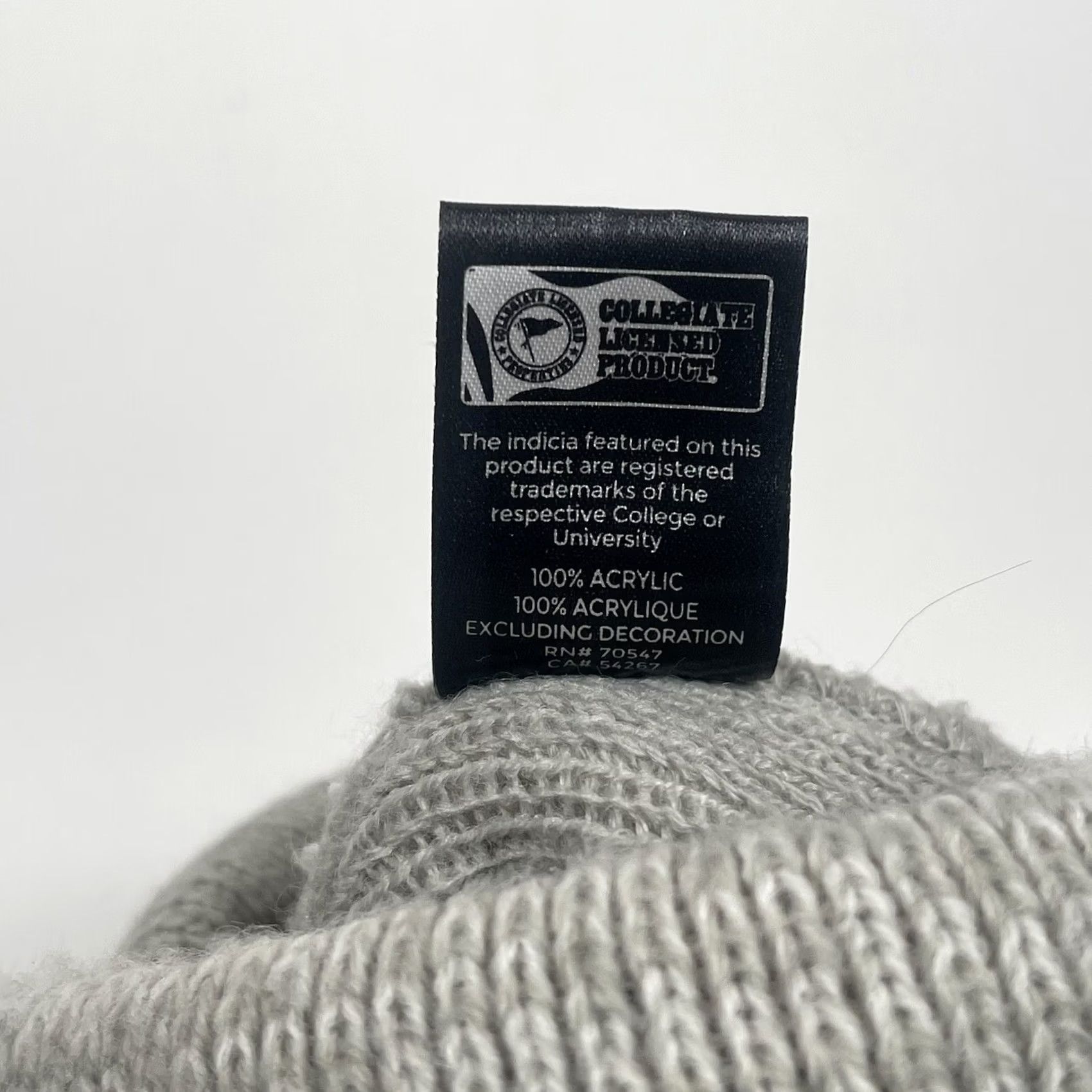 47 47 Hat One Size Gray Brand Beanie Adults Vermont Catamounts Winter Snow Cap Acrylic Size ONE SIZE - 7 Thumbnail