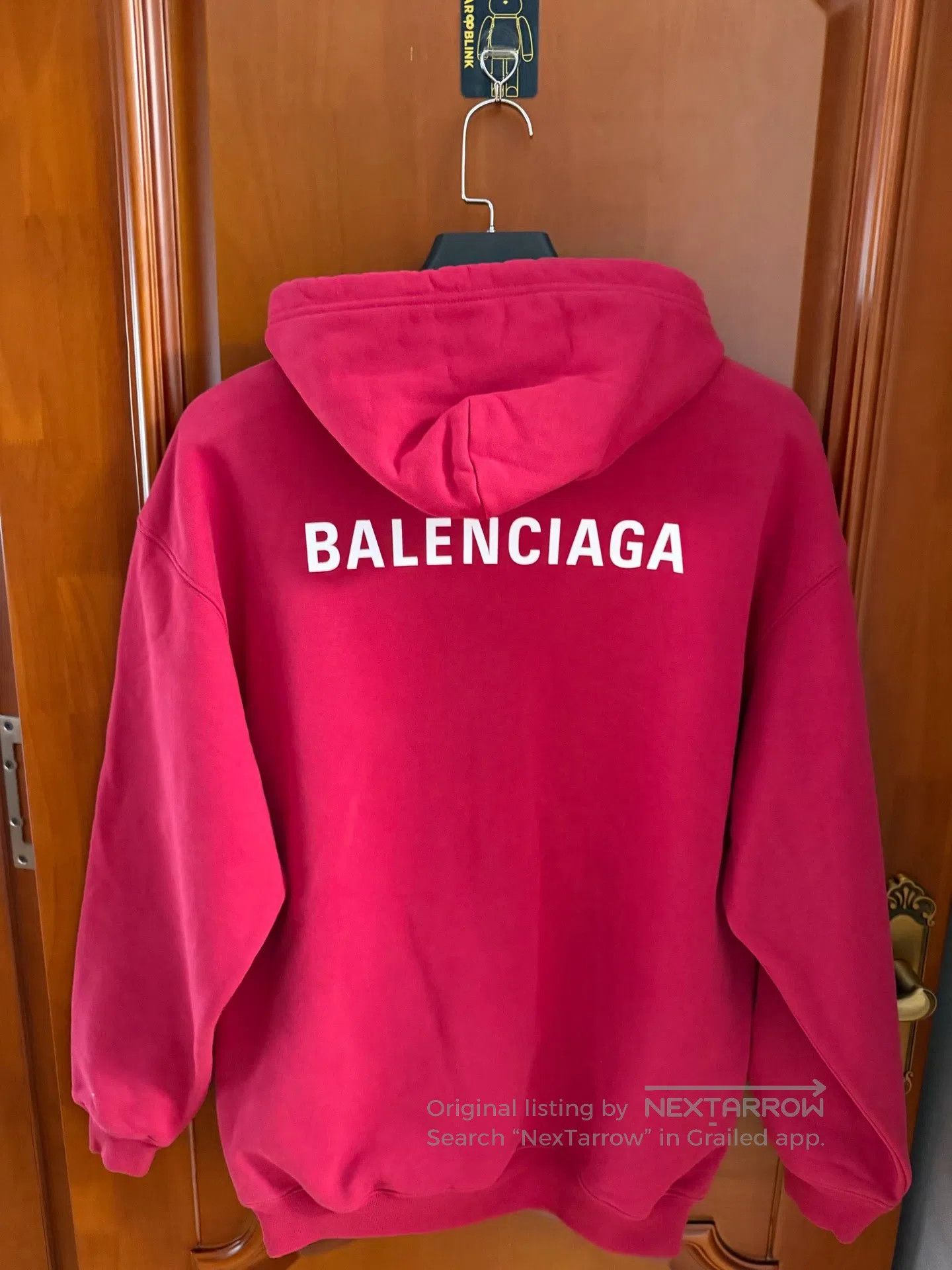 Balenciaga Balenciaga Red Logo Hooded Sweatshirt| Size US S / EU 44-46 / 1 - 2 Thumbnail