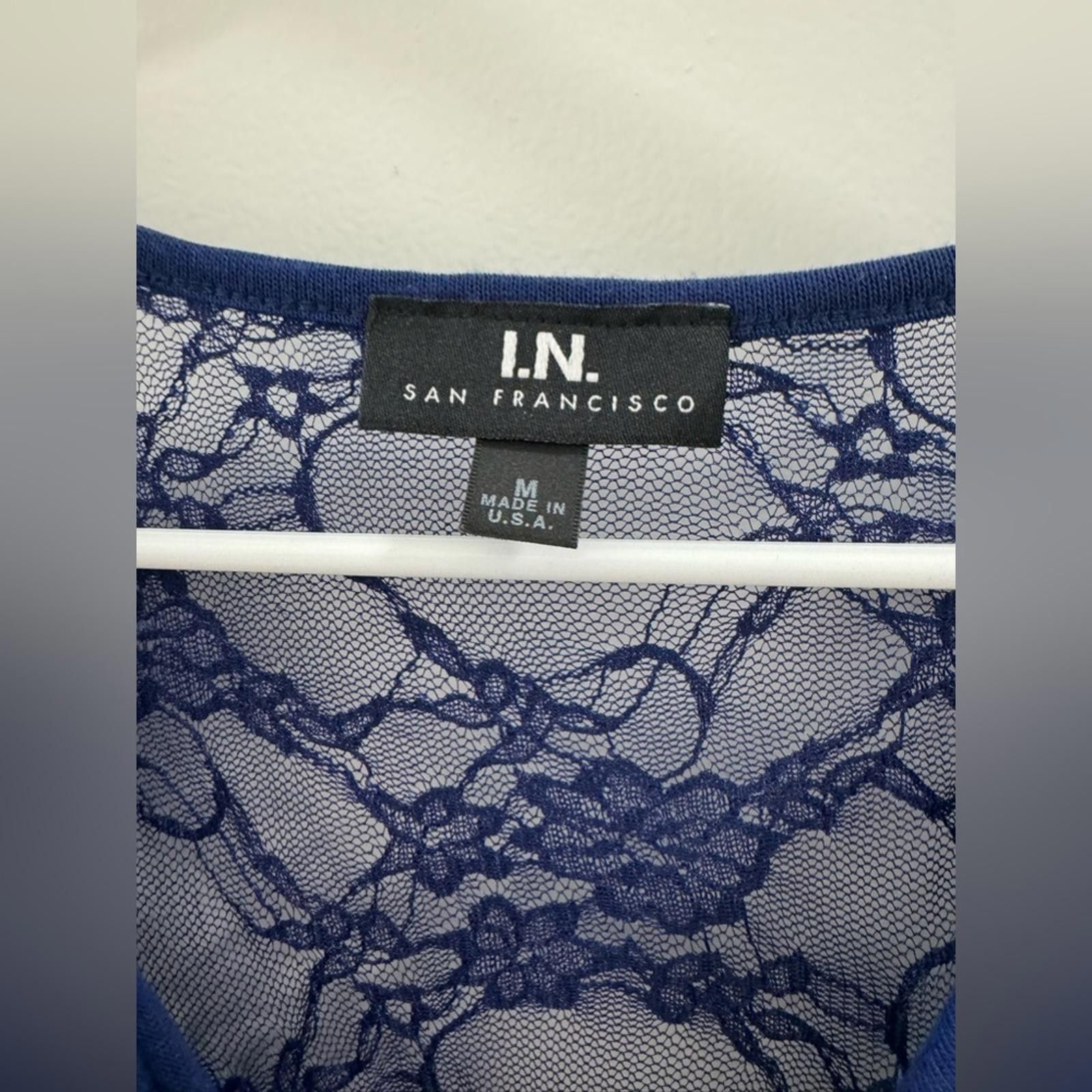 Designer Y2k Inspired Royal Blue Cowl Neck Ruched Lace Top- Size M Size M / US 6-8 / IT 42-44 - 3 Thumbnail