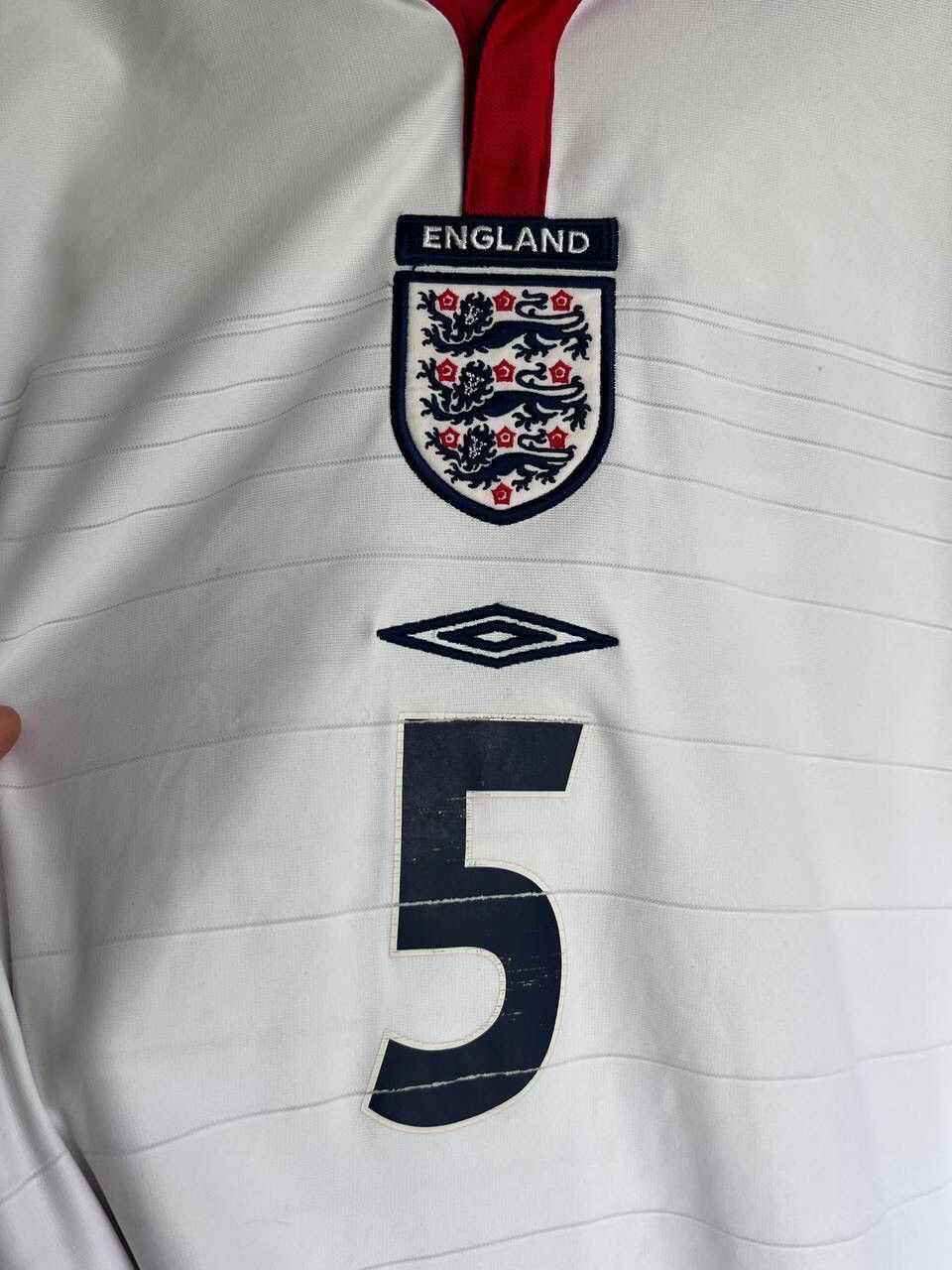 Umbro × Vintage Umbro England 2003 2005 Terry #5 Long Sleeve Jersey Size US L / EU 52-54 / 3 - 5 Thumbnail